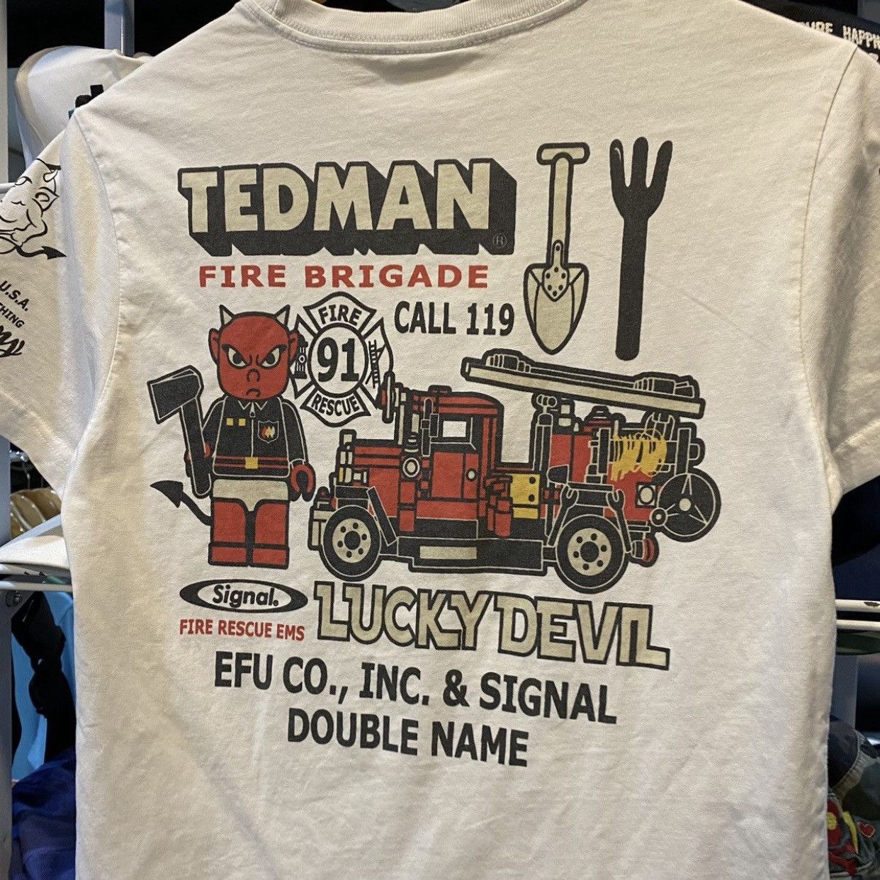Tedman Vtg Japanese Brand TEDMAN x Signal LEGO Parody Graphic Tee Size US S / EU 44-46 / 1 - 10 Thumbnail
