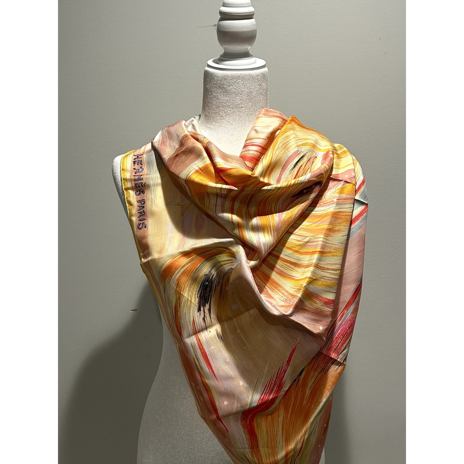 Hermes HERMES Feux Du Ciel Scarf - Excellent RARE/Vintage wBox Size ONE SIZE - 9 Thumbnail