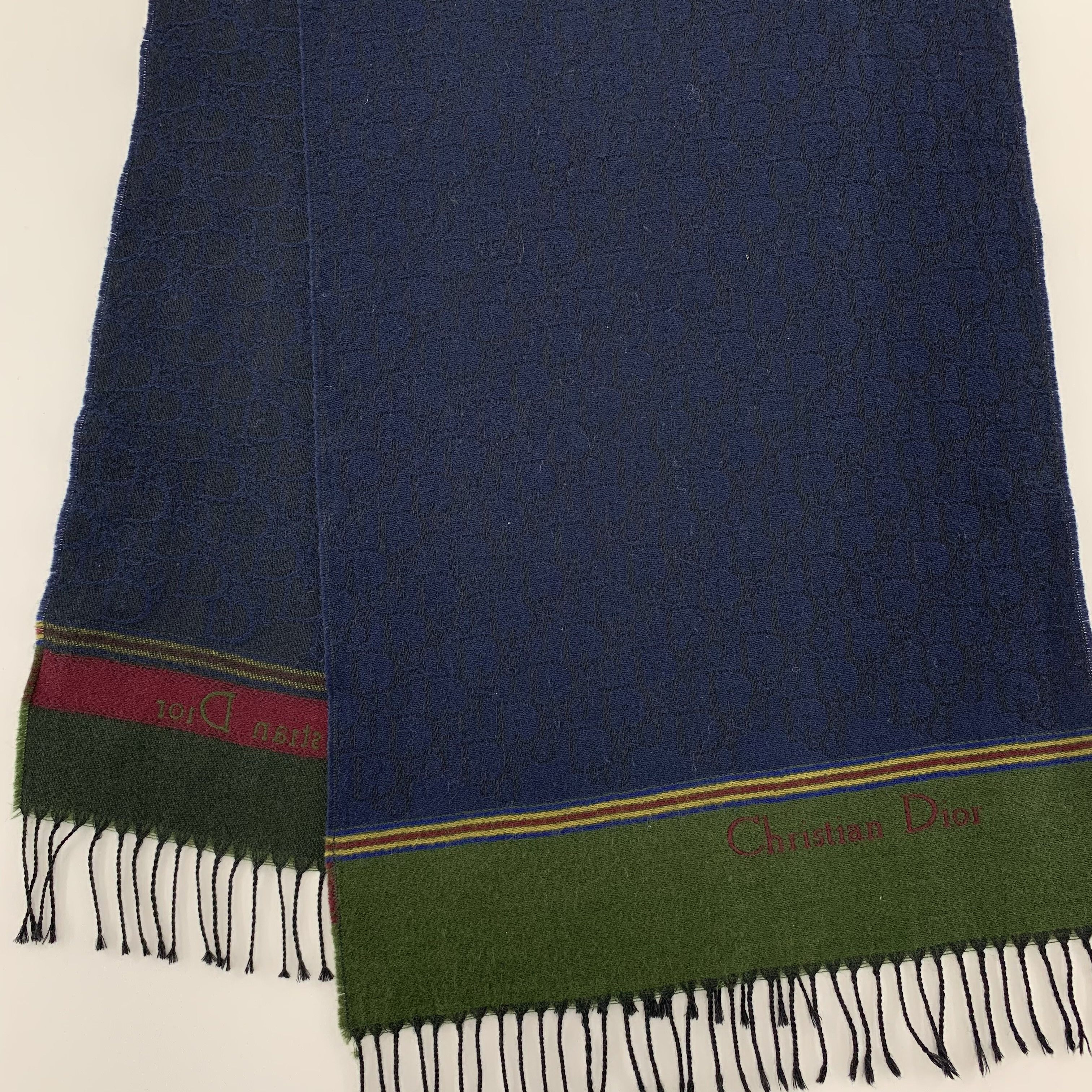 Christian Dior Monsieur Christian Dior Scarf Wool Muffler Neck Wrap BL5178 Size ONE SIZE - 5 Thumbnail