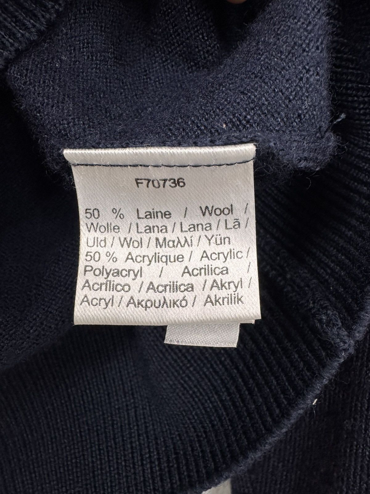Lacoste Lacoste Men Wool Crewneck Sweater Dark Navy Size S Size US S / EU 44-46 / 1 - 6 Thumbnail