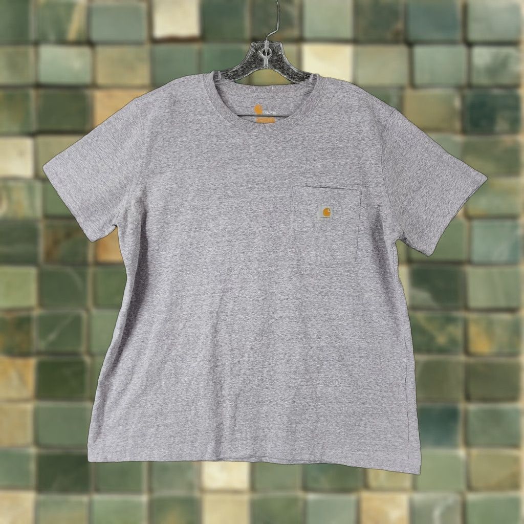 Carhartt CARHARTT Mens Purple Heathered Short Sleeve T-Shirt Size XL Size US 36 / EU 52 - 1 Thumbnail