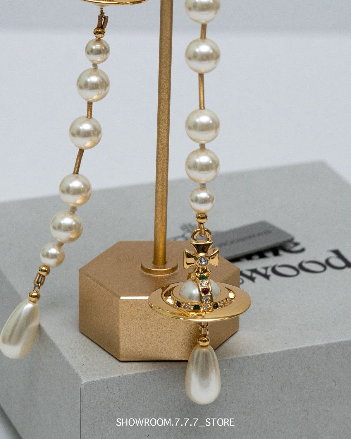 Vivienne Westwood Vivienne Westwood Broken Pearl Earrings Size ONE SIZE - 3 Thumbnail