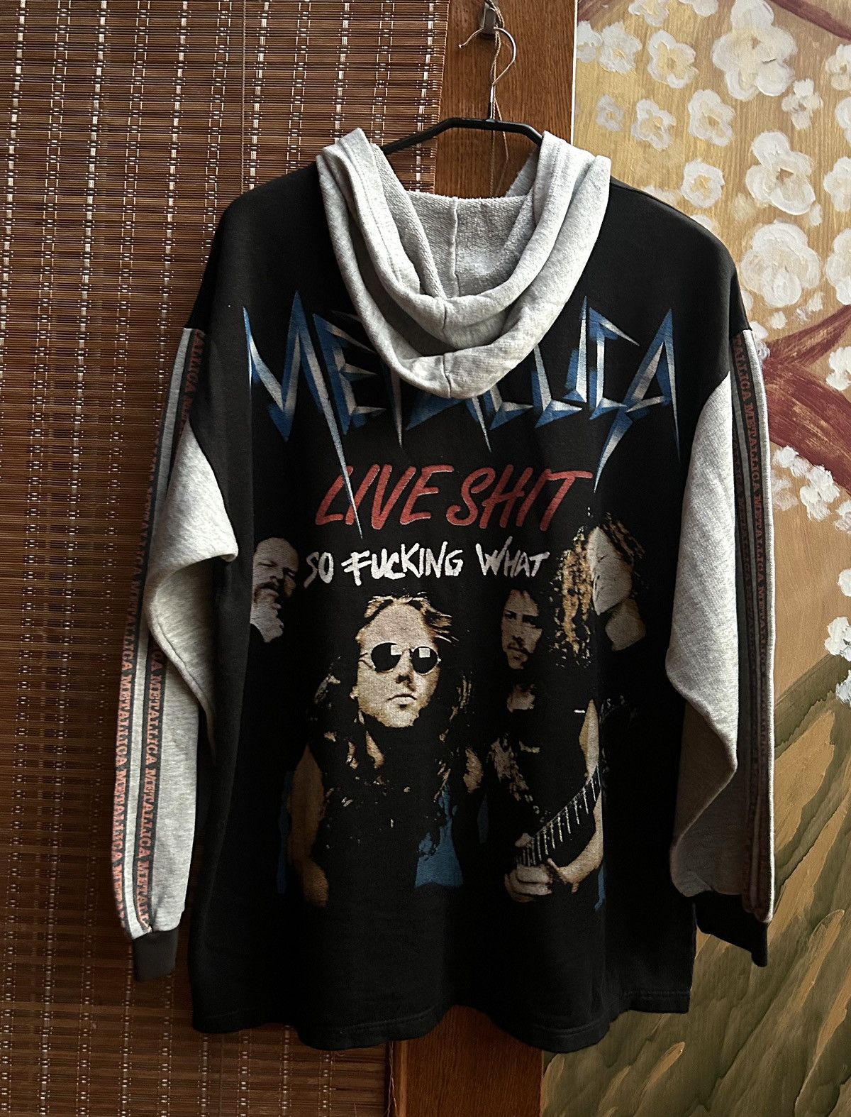 Band Tees × Metallica × Vintage Vintage 1995 Metallica “Live Sh*t” AOP Hoodie Empyre Size US M / EU 48-50 / 2 - 2 Thumbnail