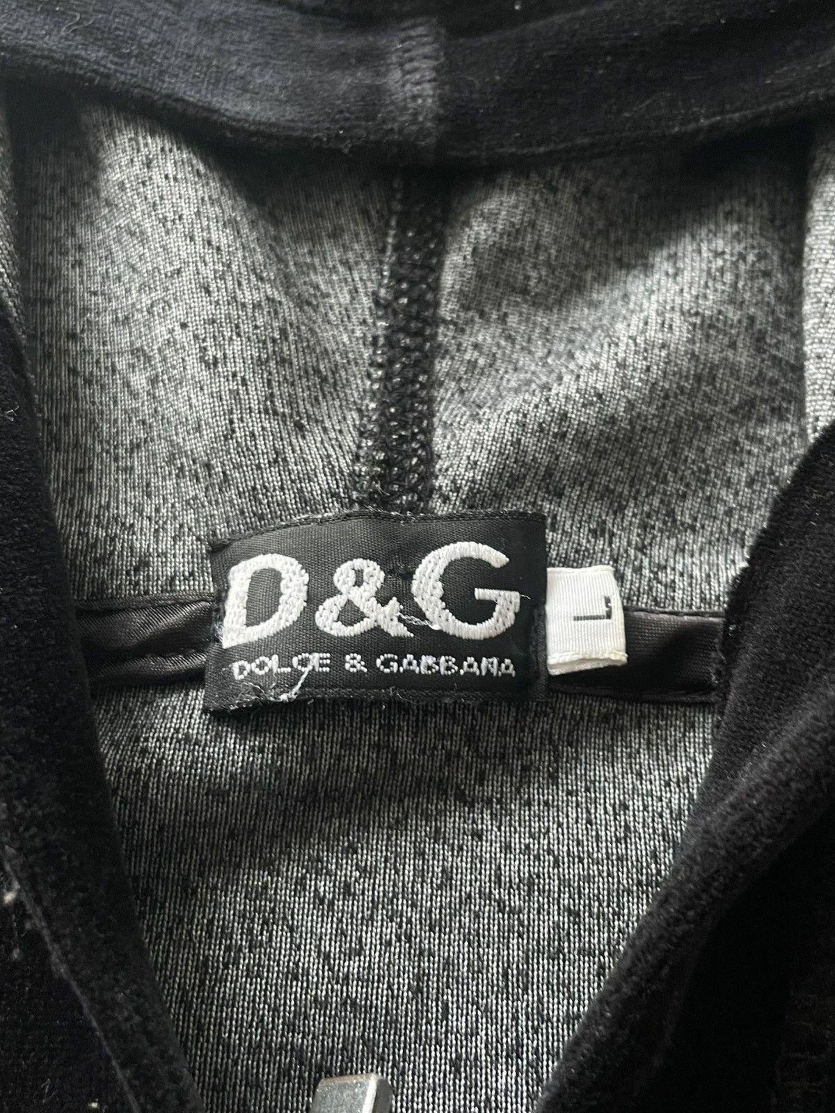 Dolce & Gabbana Vintage Dolce & Gabbana 90’s Zip Hoodie Big Logo Y2K Size M / US 6-8 / IT 42-44 - 6 Thumbnail
