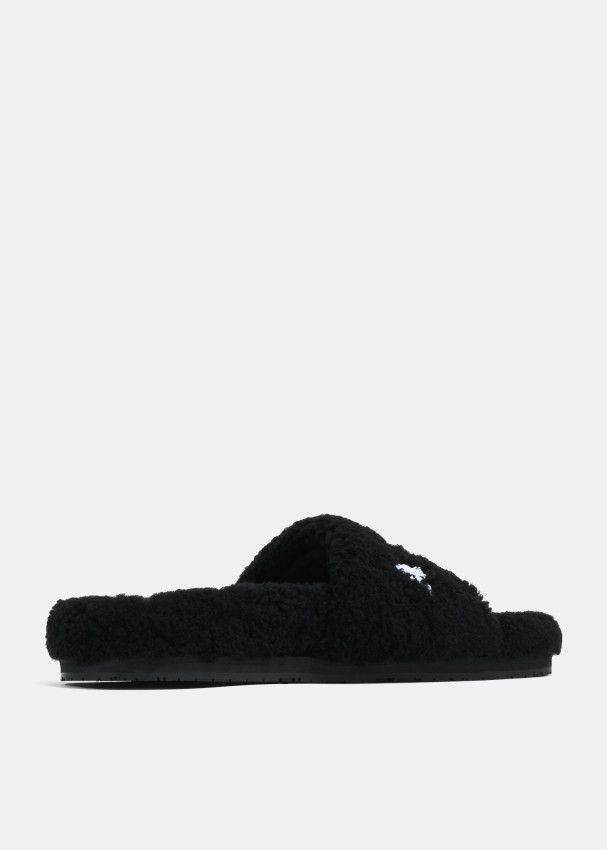 Amiri oc11z0225 Logo Slipper Slides in Black Size US 12 / EU 45 - 4 Thumbnail