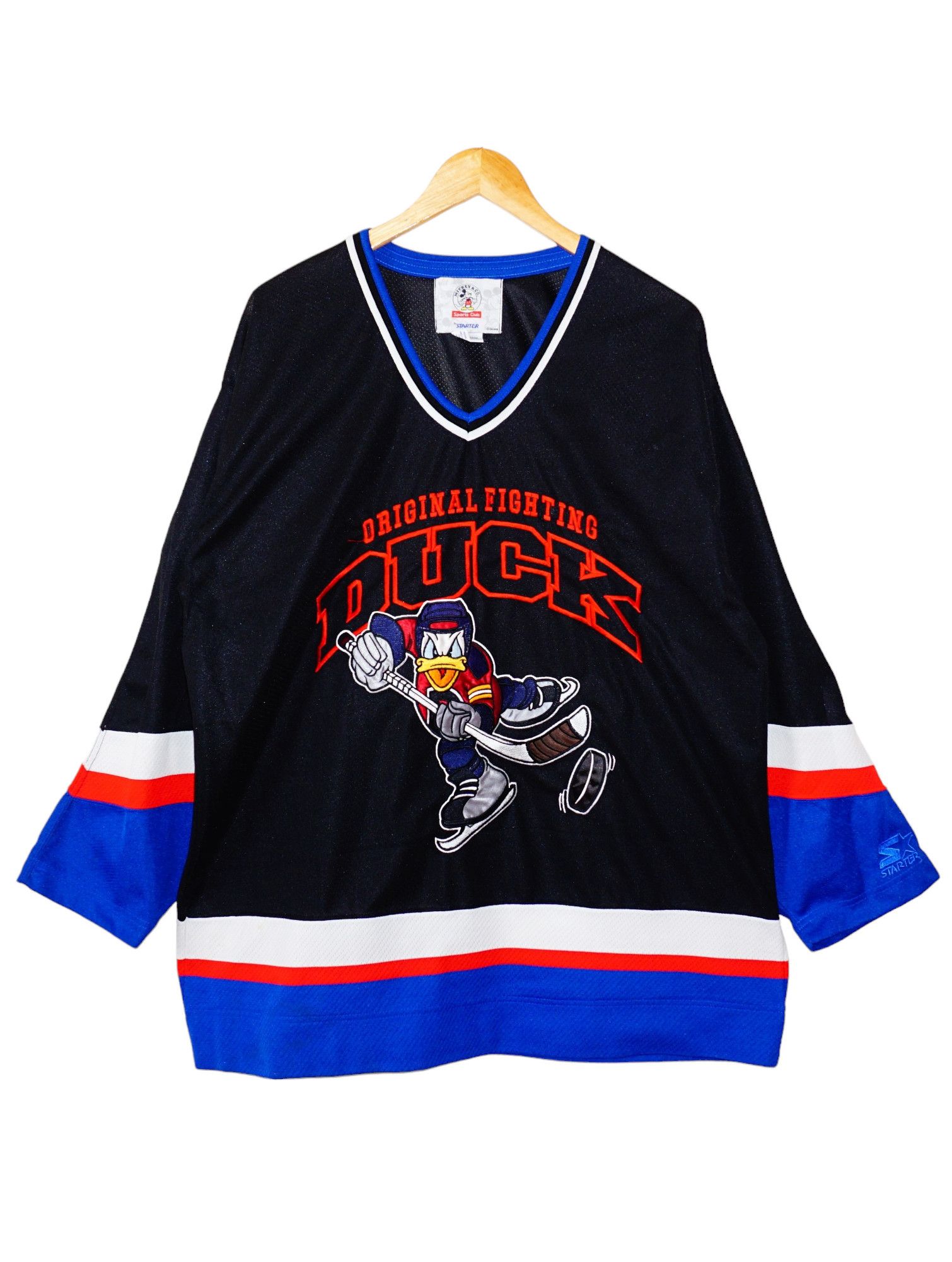 Disney × Starter × Vintage Starter x Donald Duck Vintage 80s 90s Hockey Jersey Size US L / EU 52-54 / 3 - 1 Thumbnail