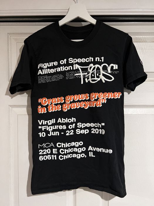 Virgil Abloh x MCA Figures of Speech Staff Tee Black