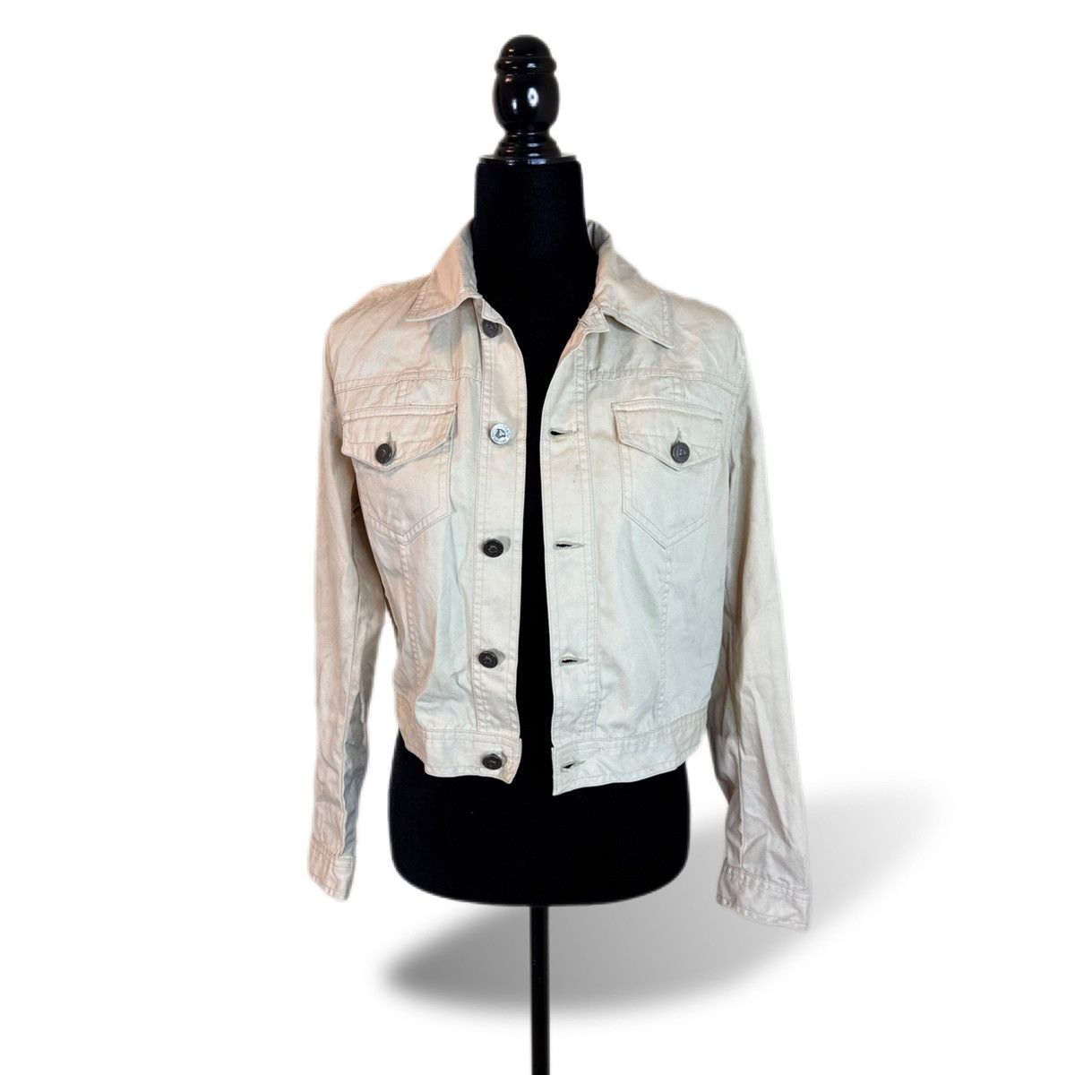 Versace × Vintage Vintage Versace Khaki Jacket Size XS / US 0-2 / IT 36-38 - 1 Thumbnail