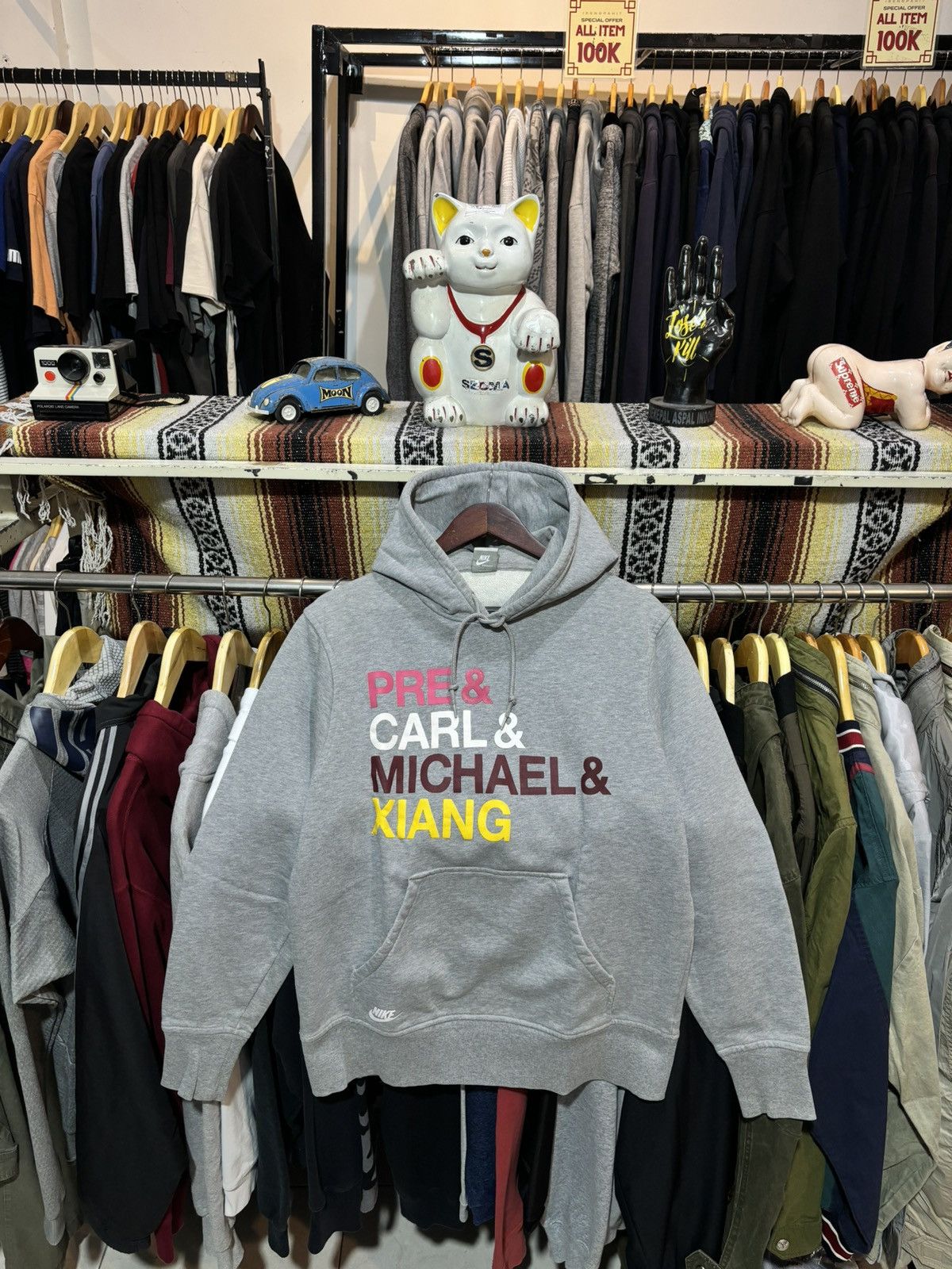 Nike × Vintage Nike hoodie Pre & Carl & Michael & Xiang Size US L / EU 52-54 / 3 - 1 Thumbnail