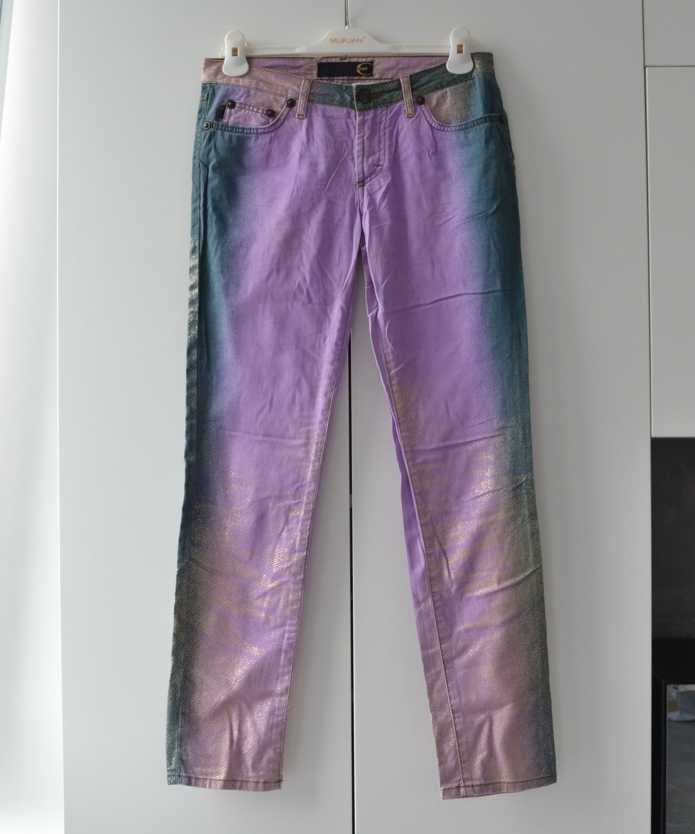 Just Cavalli Roberto Cavalli Jeans Pants Printed y2k Print 90s Purple Size 28" / US 6 / IT 42 - 7 Thumbnail