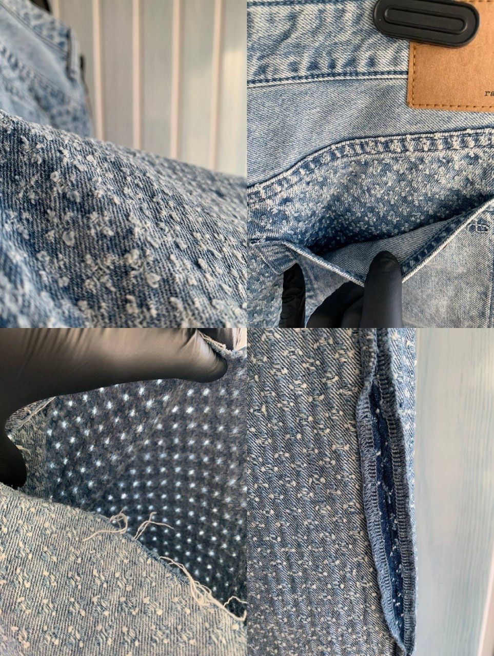 Japanese Brand × Rag & Bone Rag & Bone Logan Mid-Rise Wide Leg Indigo Tweed Denim Jeans Size US 31 - 21 Thumbnail