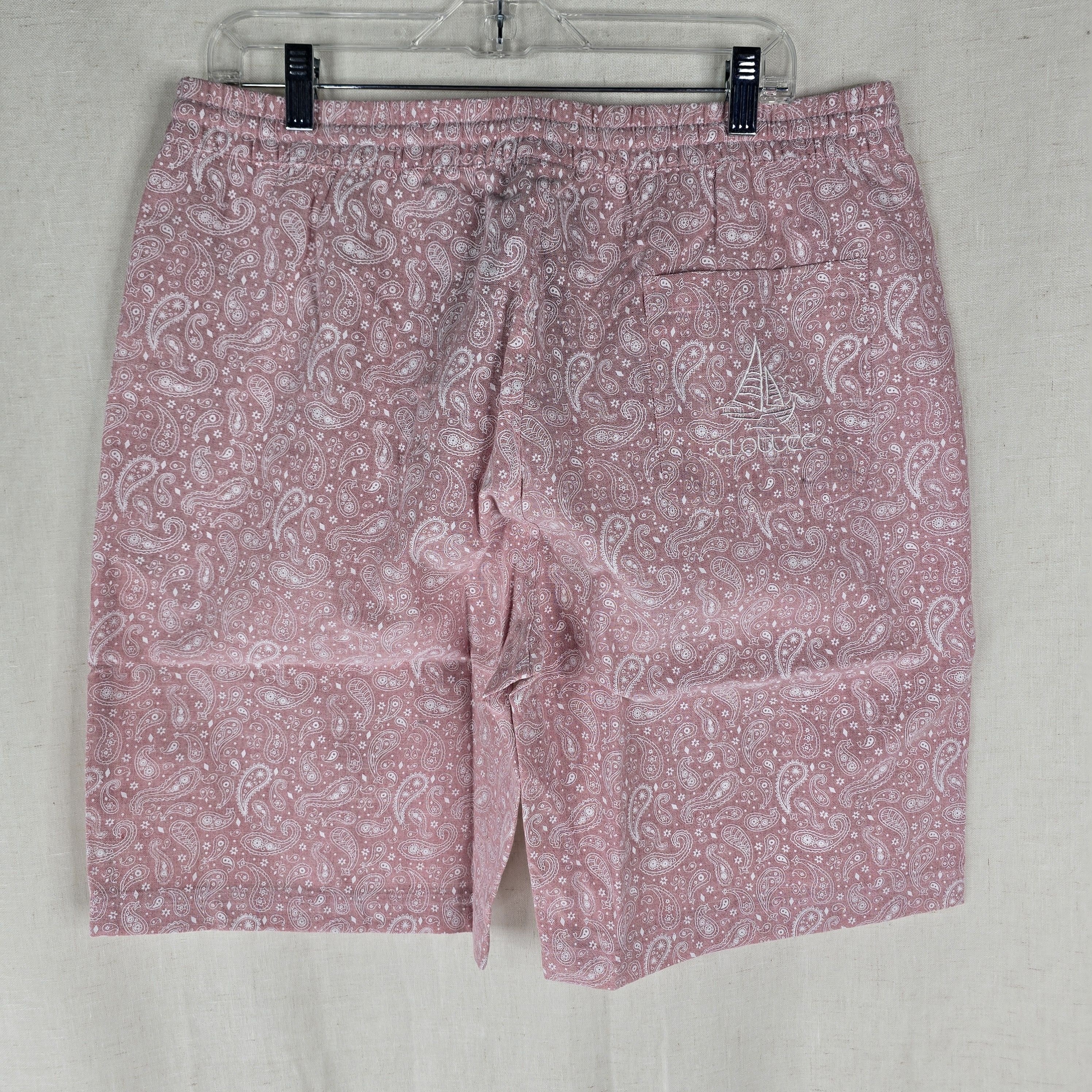 CLOT Clot Clottee Mens Large Bandana Paisley Print Shorts Pink Size US 34 / EU 50 - 2 Thumbnail