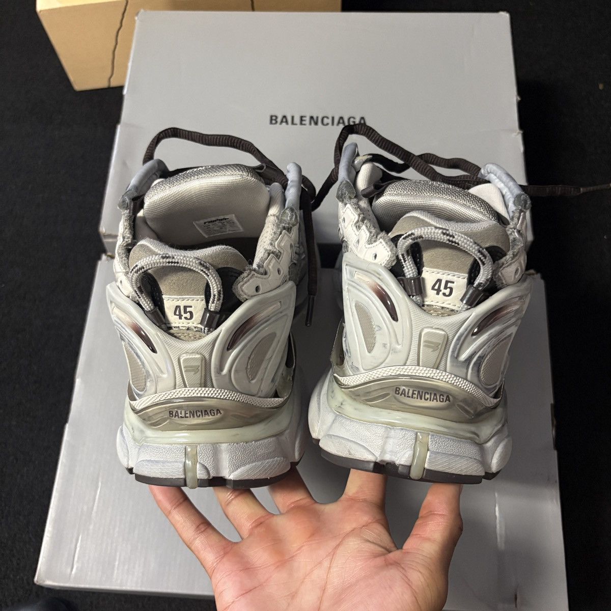 Balenciaga Balenciaga Runner Beige Brown Size US 12 / EU 45 - 4 Thumbnail