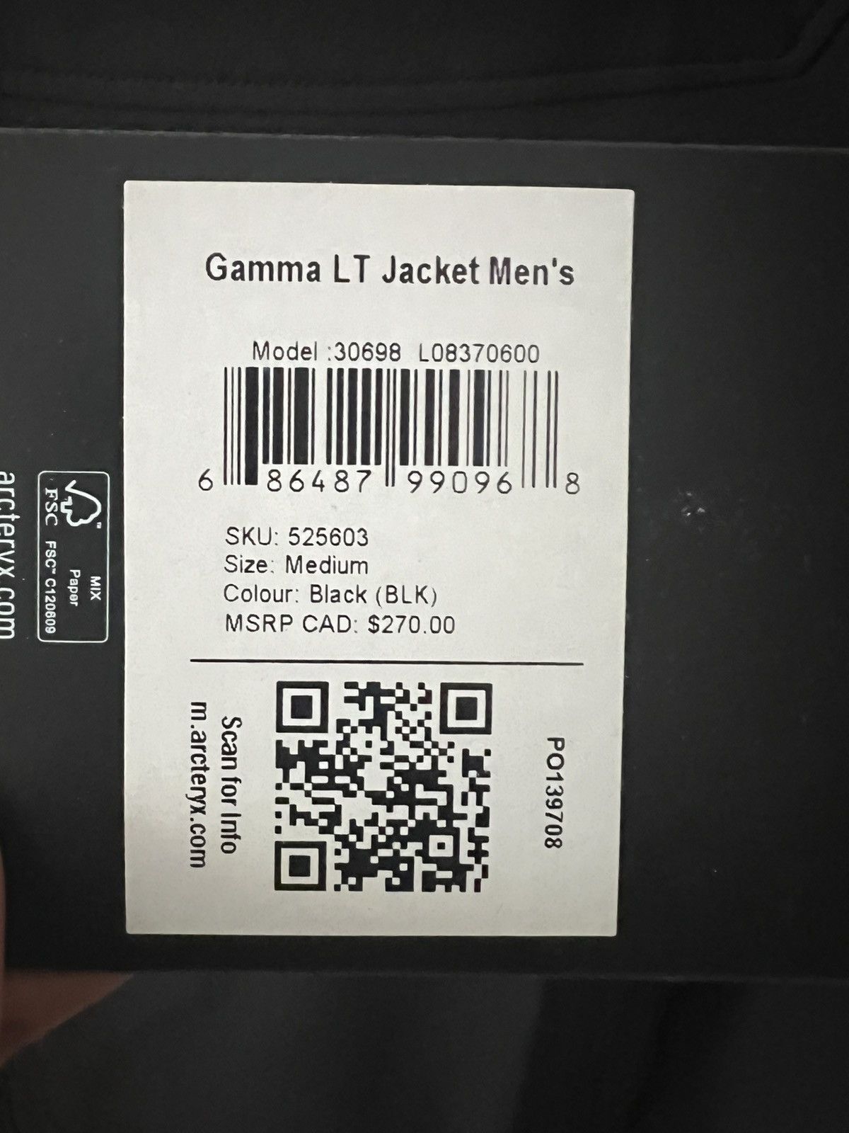 Arc'teryx Arcteryx Gamma LT Jacket Mens Size US M / EU 48-50 / 2 - 3 Thumbnail