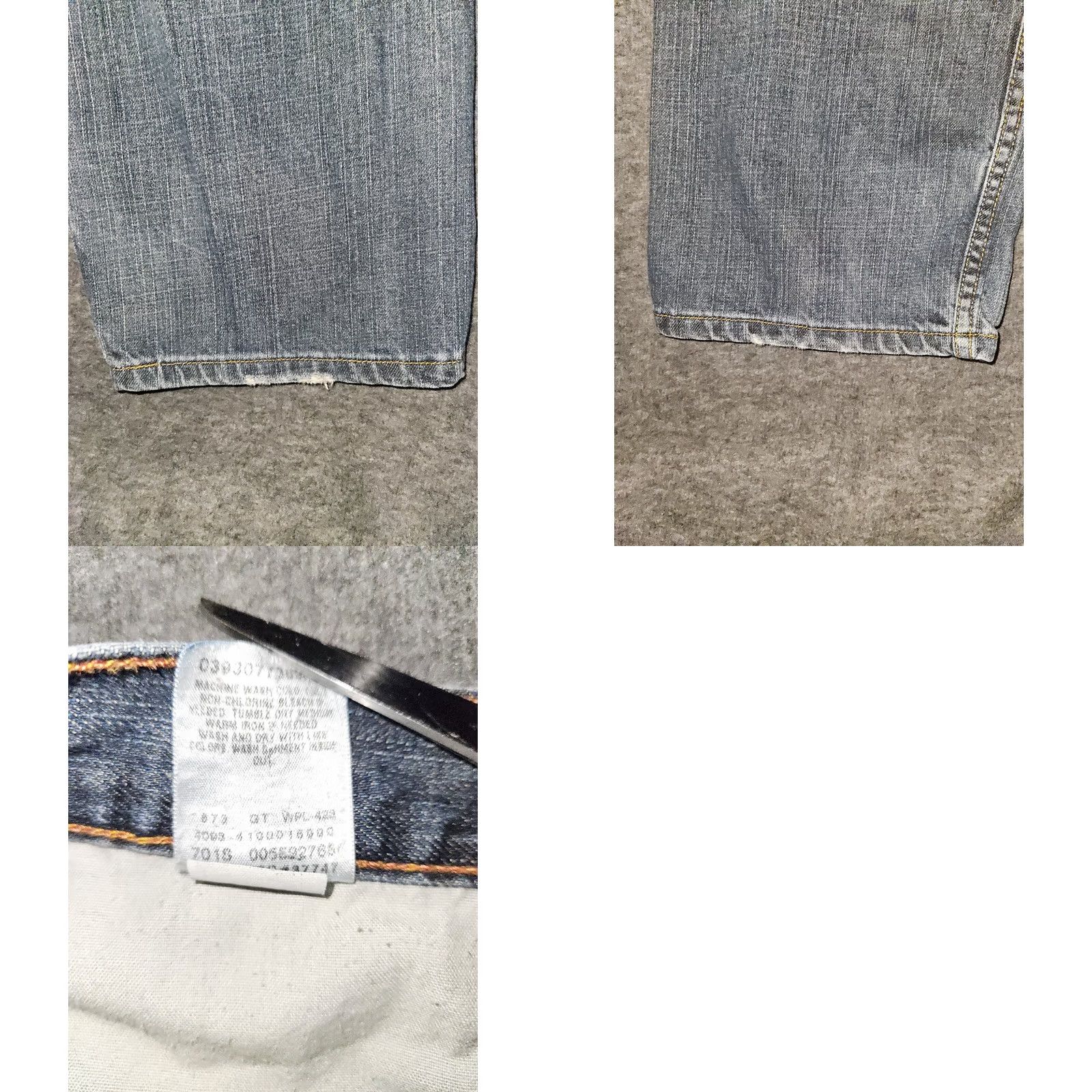 Levi's Levi's 559 Jeans Relaxed Straight Mid Blue 33x30 Mens Regular Denim USA 90s City Logo Preppy Size US 33 - 9 Thumbnail