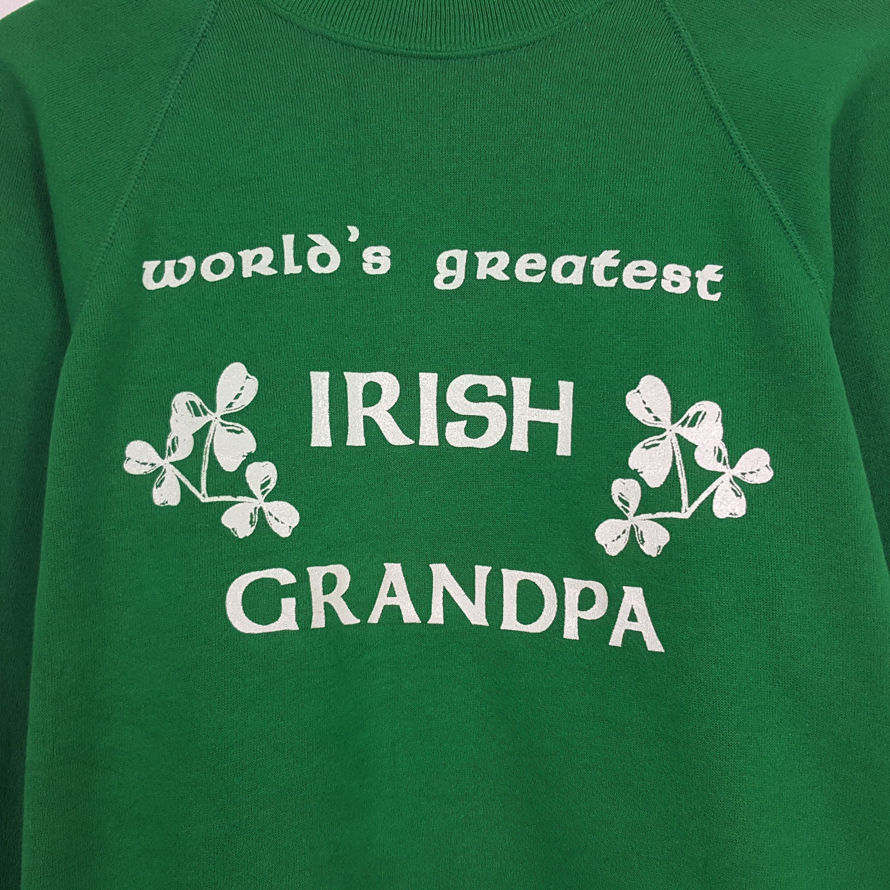 Vintage Vintage World's Greatest Irish Grandpa Sweatshirt Size US S / EU 44-46 / 1 - 2 Thumbnail