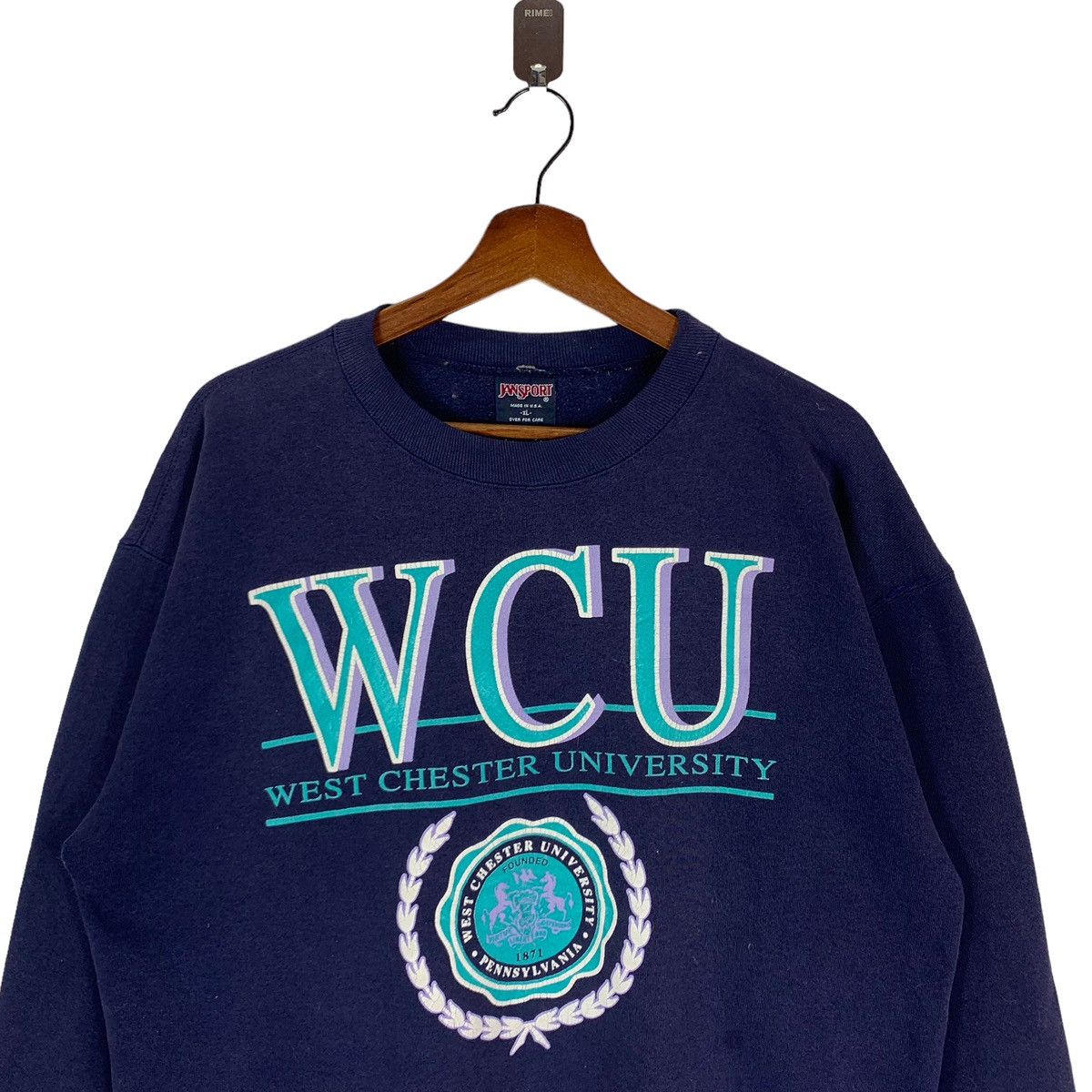 Vintage Vintage 90s West Chester University Pennsylvania Crewneck Size US XL / EU 56 / 4 - 4 Thumbnail