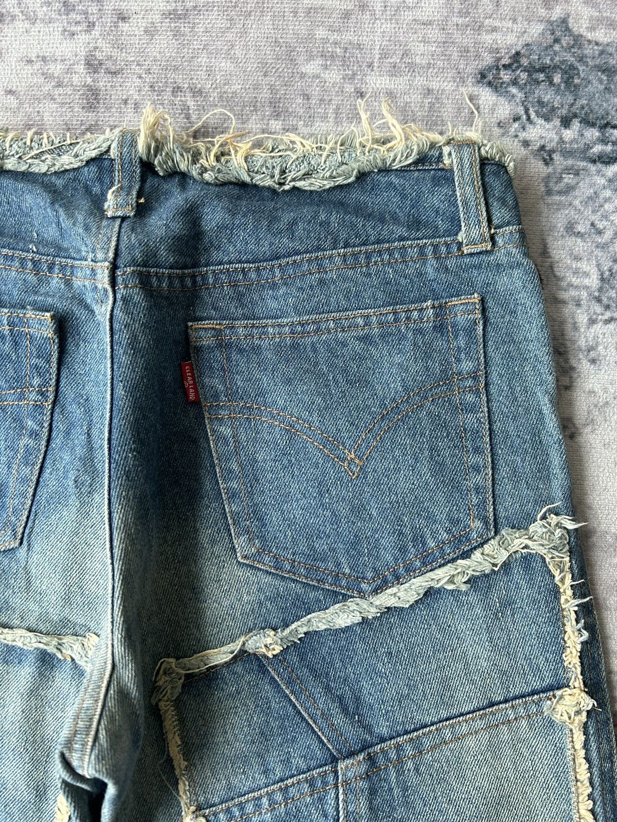 Japanese Brand Designer Patchwork Jeans Style Size US 29 - 7 Thumbnail