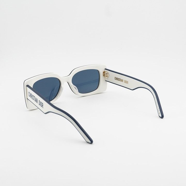Dior Dior DIORPACIFIC S1U 95B0 Sunglasses Ivory Rectangle Frame Size ONE SIZE - 5 Thumbnail