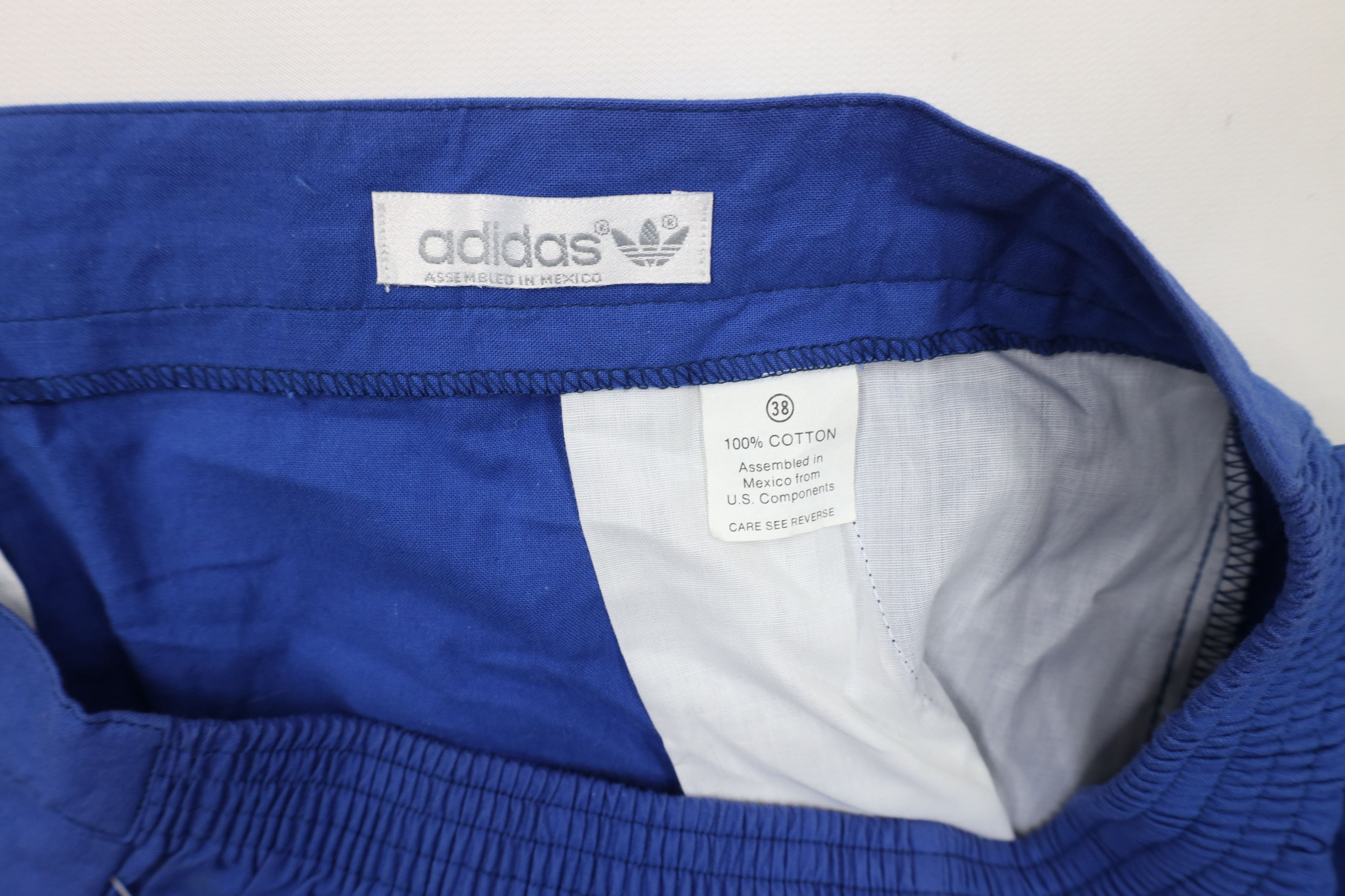 Adidas × Vintage Deadstock Vintage 80s Adidas Knee Tennis Golf Shorts Blue Size US 34 / EU 50 - 10 Thumbnail