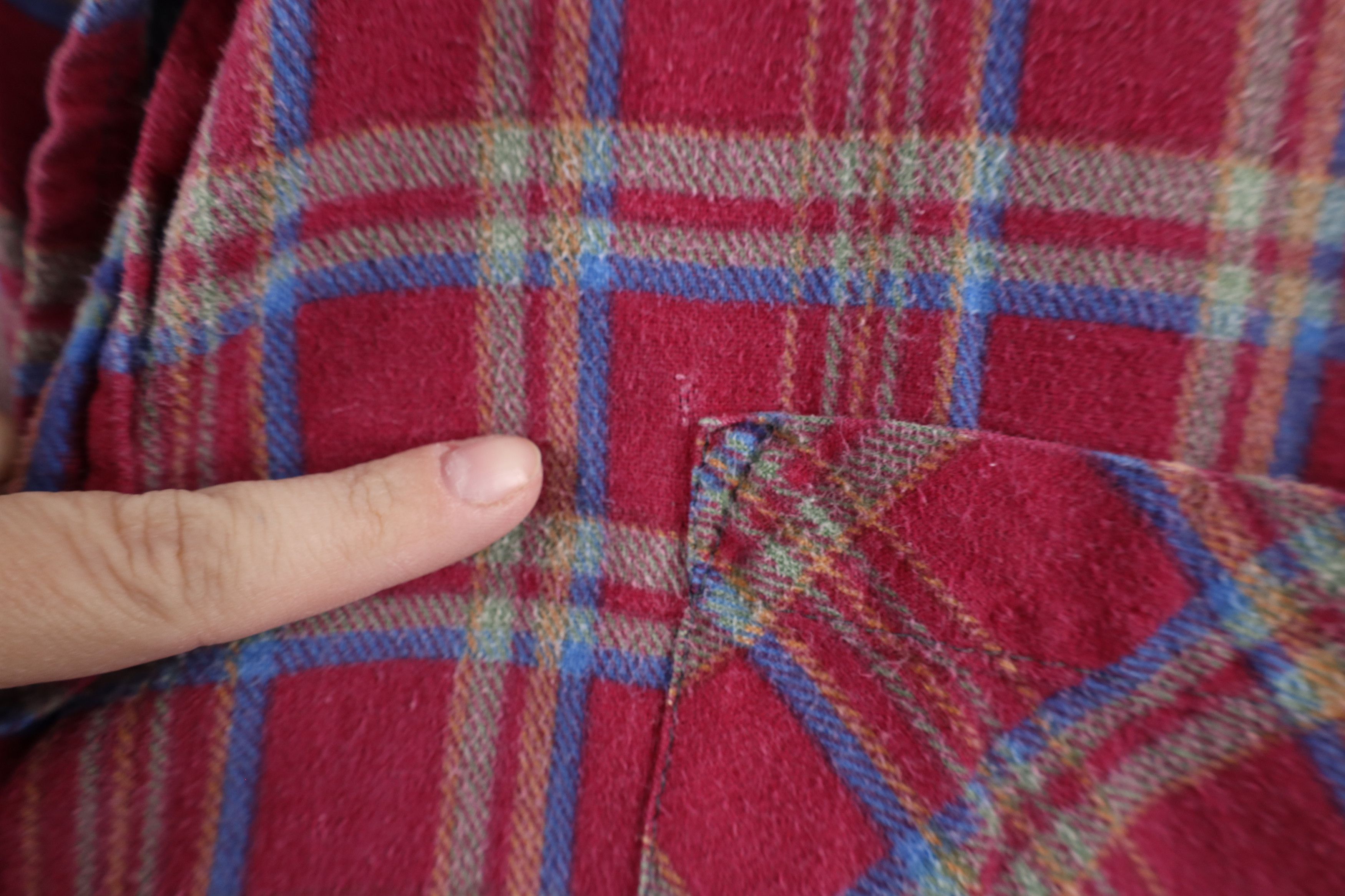 Vintage Vintage 90s Dickies Collared Flannel Button Shirt Plaid Size US XXL / EU 58 / 5 - 6 Thumbnail