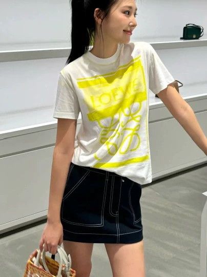 Loewe LOEWE White turtleneck T-shirt for ladies Size XS / US 0-2 / IT 36-38 - 1 Thumbnail