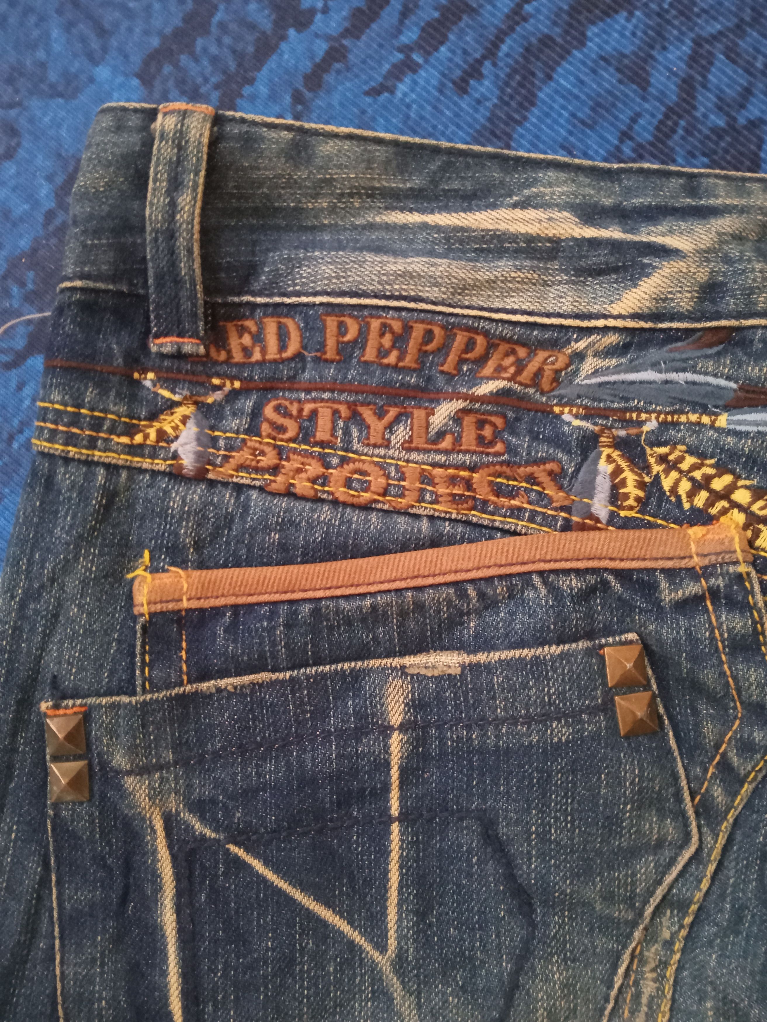 Japanese Brand Red Pepper Rare Design Jeans Size US 33 - 13 Thumbnail
