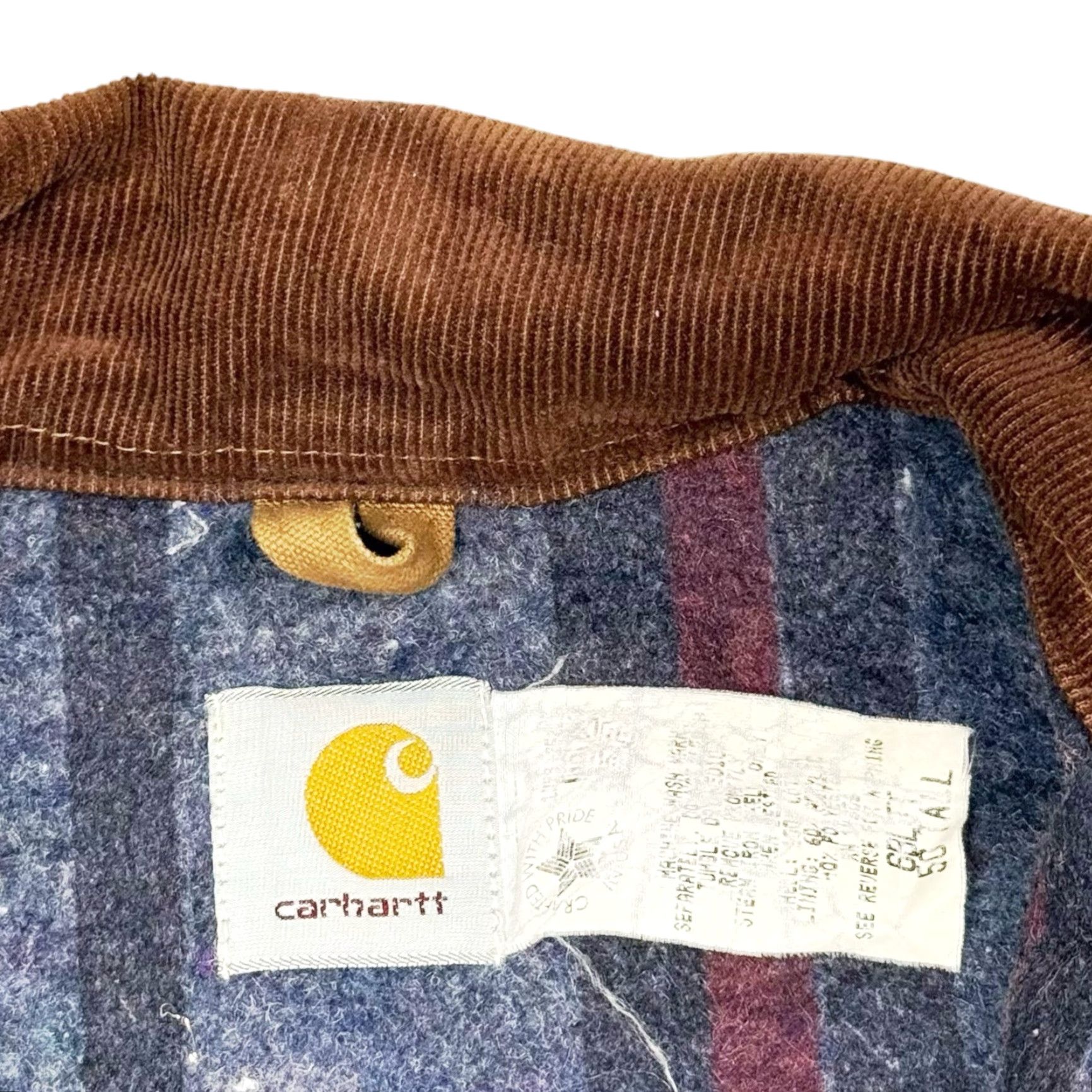 Carhartt VINTAGE Carhartt Detroit J01 Jacket Brown Blanket Lined Size 50 Tall USA Workwear Jacket Mens Regular Long Zip Size US M / EU 48-50 / 2 - 7 Thumbnail