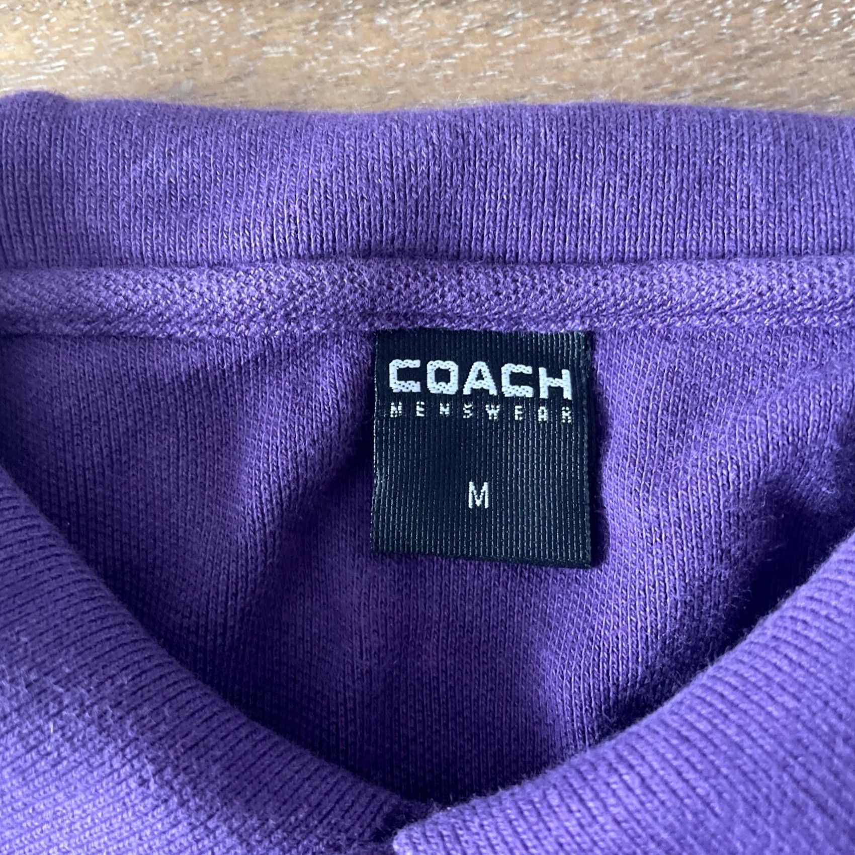 Coach VINTAGE Coach Menswear Polo Shirt M Purple 90s 80s Limited Edition Embroidery Golf Country Designer Casual Mens Size US M / EU 48-50 / 2 - 3 Thumbnail