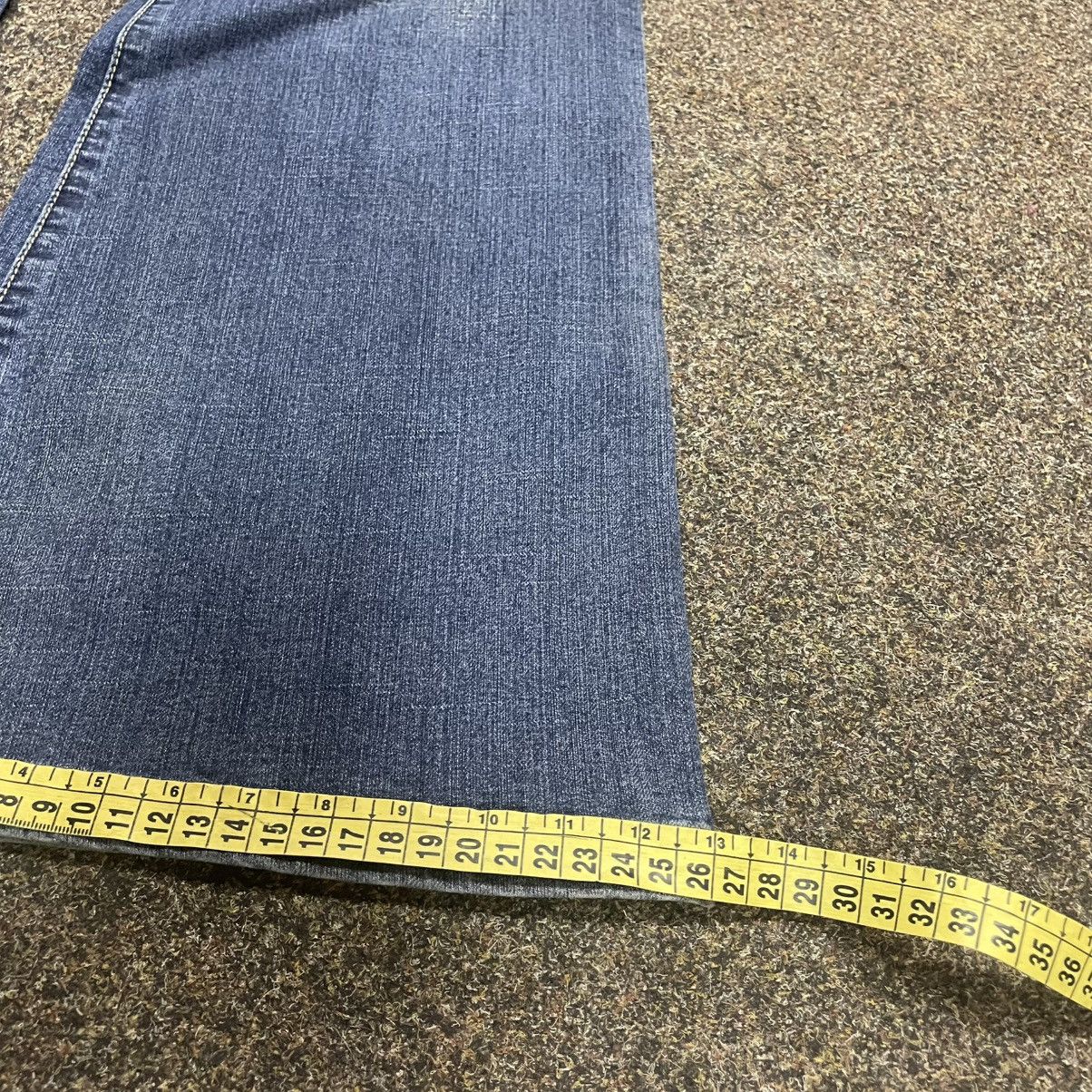 Vintage Vintage 90s Y2K Flared Jeans Distressed Wide Leg Skate 32 Size US 32 / EU 48 - 8 Thumbnail