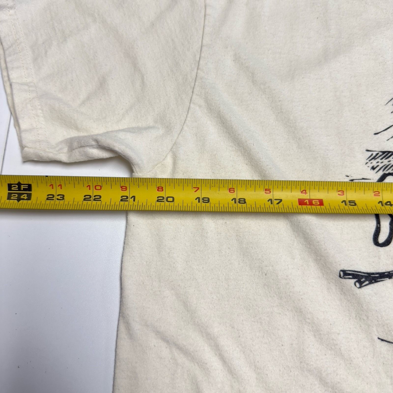 Hanes Vintage Moondoggie Art T Shirt Womens Large 21x26 White Y2K Size L / US 10 / IT 46 - 12 Thumbnail