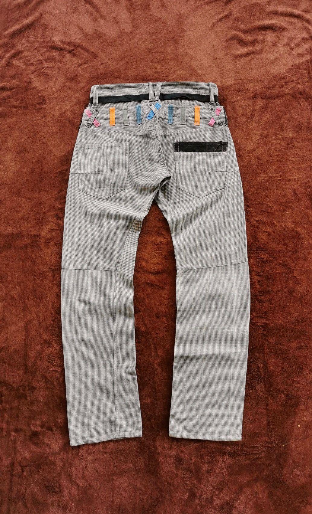 5351 POUR LES HOMMES Double-waist Root Three rainbow checkered pants Size US 32 / EU 48 - 14 Thumbnail