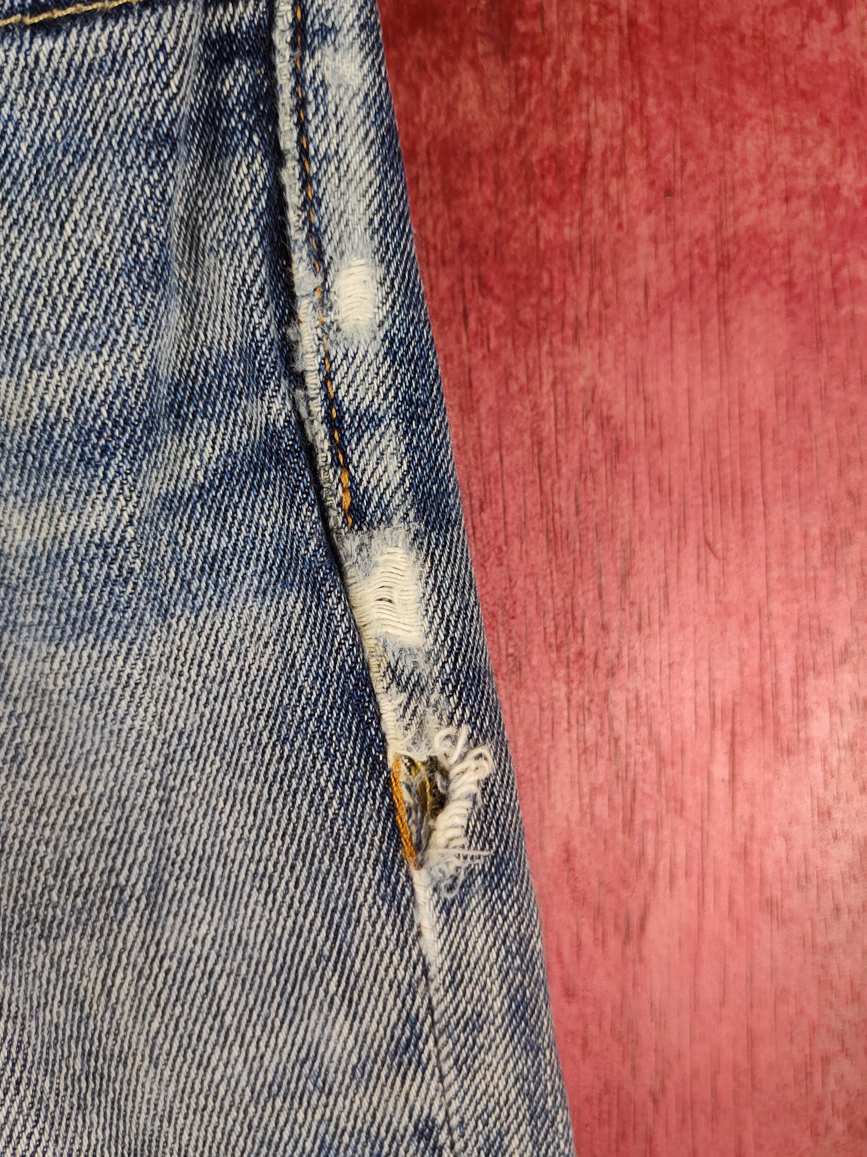 Japanese Brand Uniqlo vintage Dark Blue Faded jeans Denim #S1547 Size US 34 / EU 50 - 5 Thumbnail