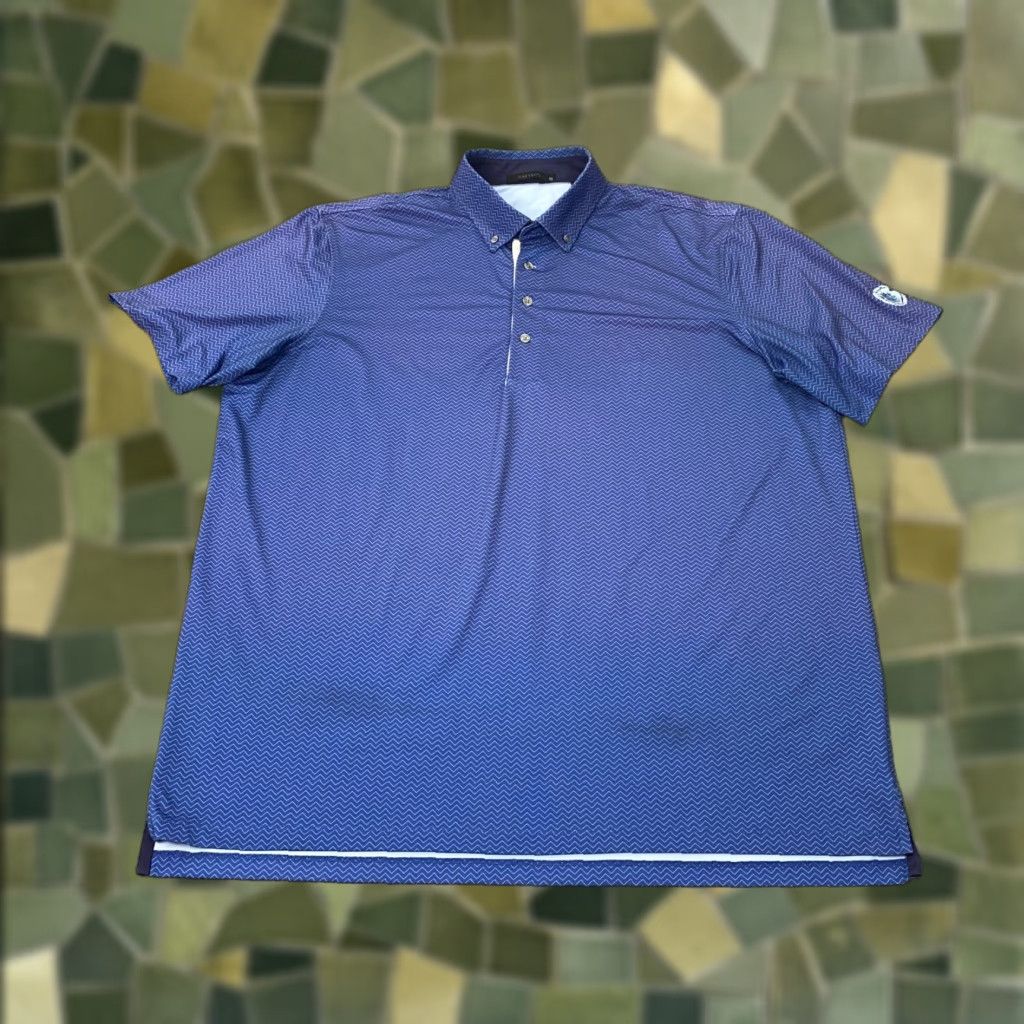 Vintage Greyson Polo Shirt Mens XL Blue Embroidered Stretch Golf Polo Shirt XL Men Blue Embroidered Logo Size US XL / EU 56 / 4 - 1 Thumbnail