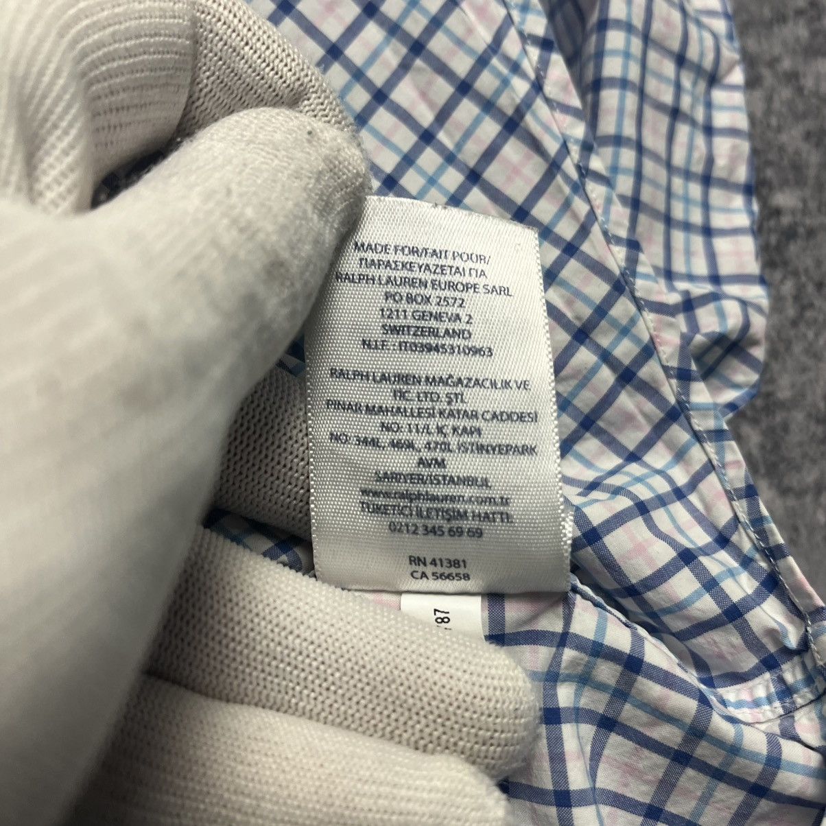 Polo Ralph Lauren × Vintage Ralph Lauren Checkered Shirt Button Down Short Sleeve Luxury Size US XXL / EU 58 / 5 - 10 Thumbnail