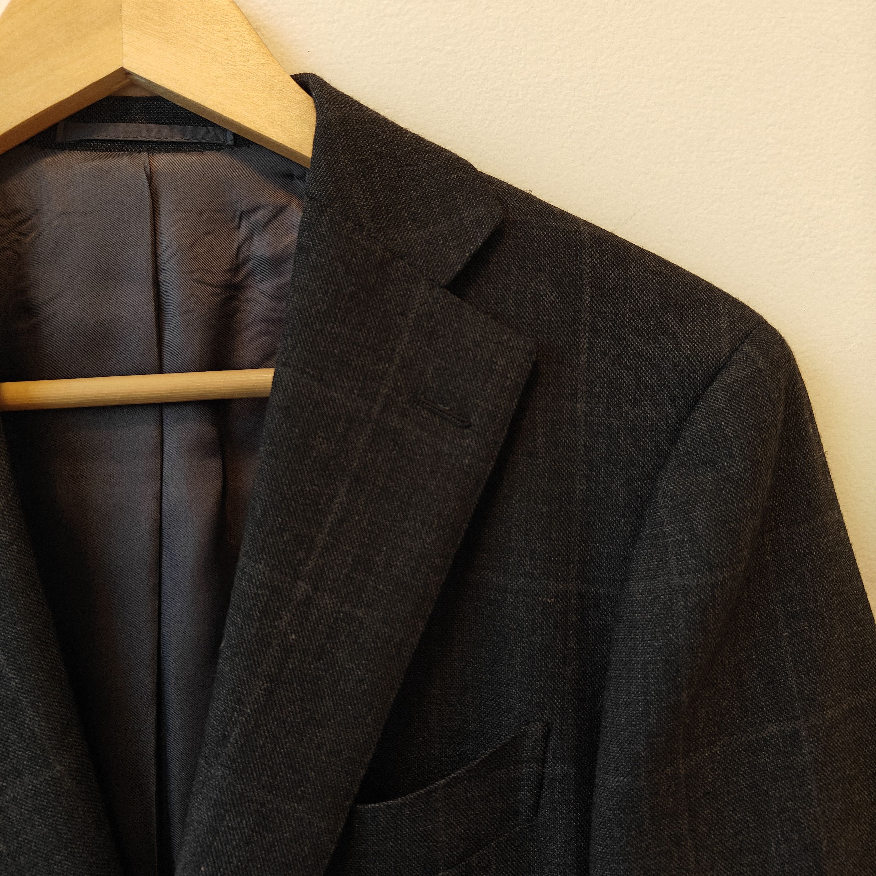 Ring Jacket Ring Jacket Grey Plaid Check Wool Blazer Made in Japan Size 46R - 7 Thumbnail