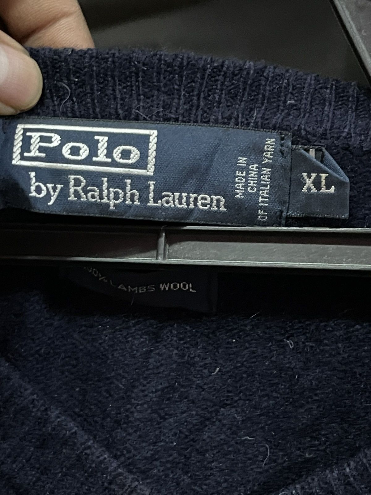 Polo Ralph Lauren Polo Ralph Lauren V-Neck Sweatshirt🔥🔥🔥 Size US XL / EU 56 / 4 - 4 Thumbnail