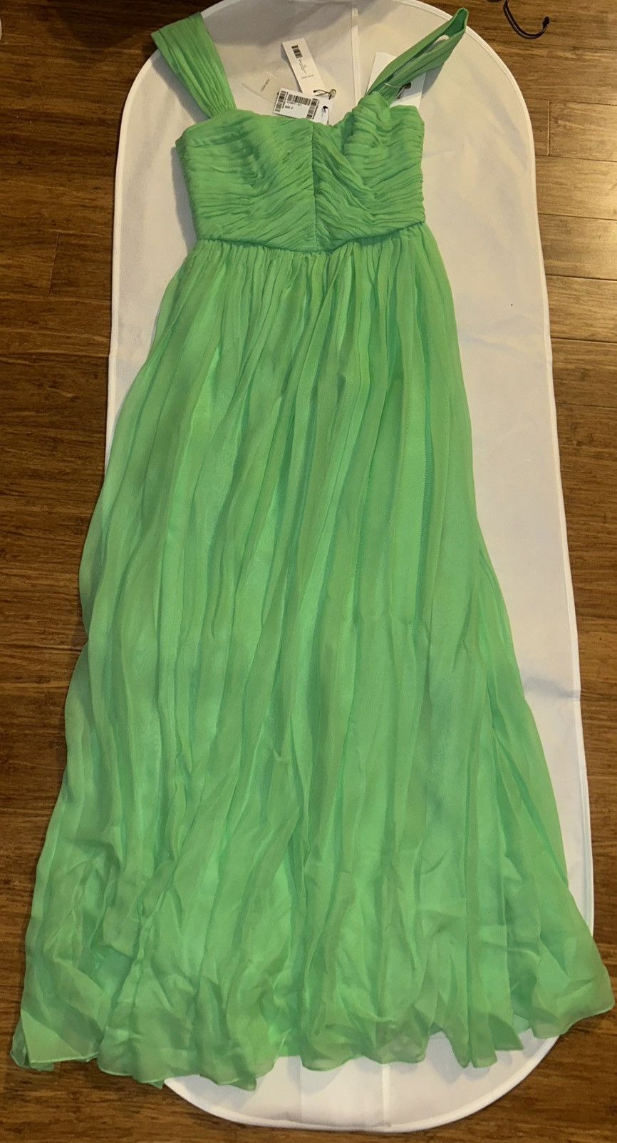 Adam Lippes ADAM LIPPES Pleated silk-chiffon maxi Dress Mint MSRP $4890 Size XS / US 0-2 / IT 36-38 - 5 Thumbnail