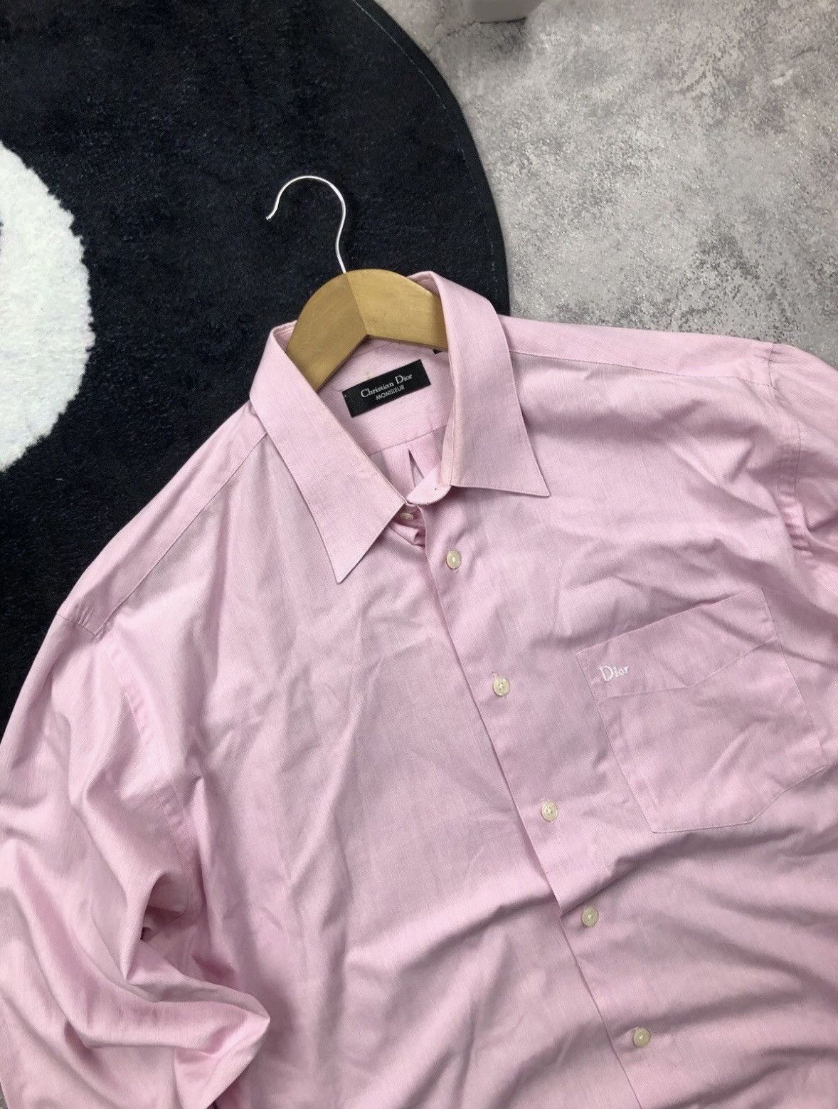 Christian Dior Monsieur CHRISTIAN DIOR MONSIEUR Vintage MiniLogo Shirt Luxury Button Size US L / EU 52-54 / 3 - 4 Thumbnail