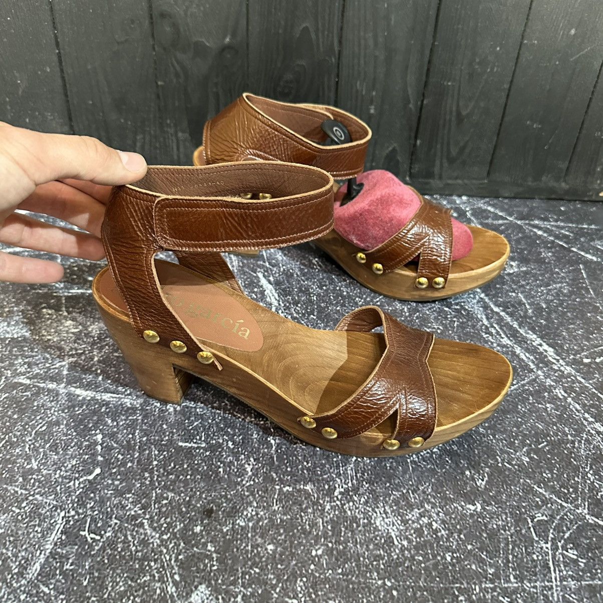Pedro Garcia Pedro Garcia Wedge Women’s Leather Sandals Heels Size 40 Size US 10 / IT 40 - 2 Thumbnail