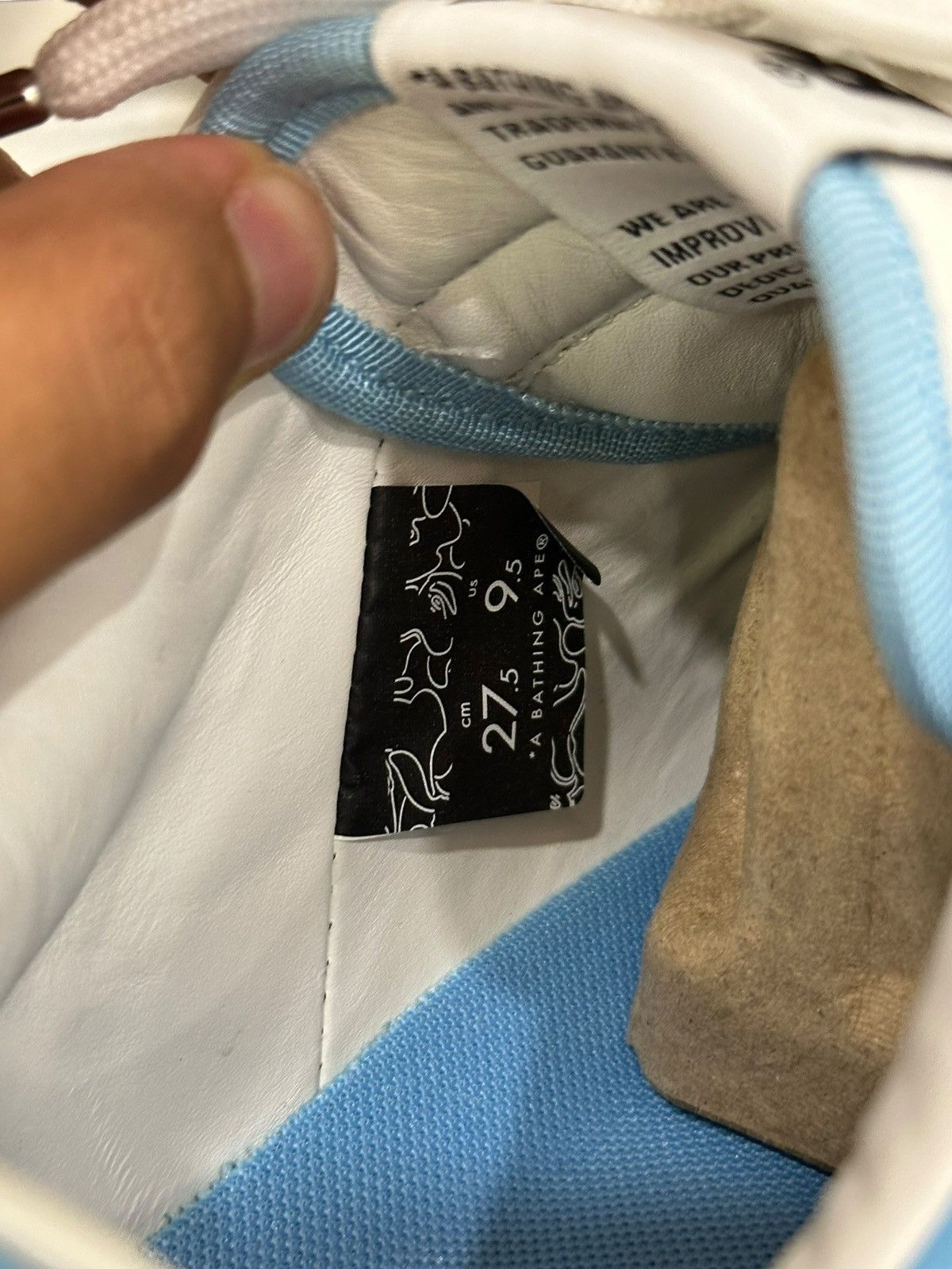 Bape A Bathing Ape Bape Sta Low Blue Size 9.5 Brand New Size US 9.5 / EU 42-43 - 8 Thumbnail