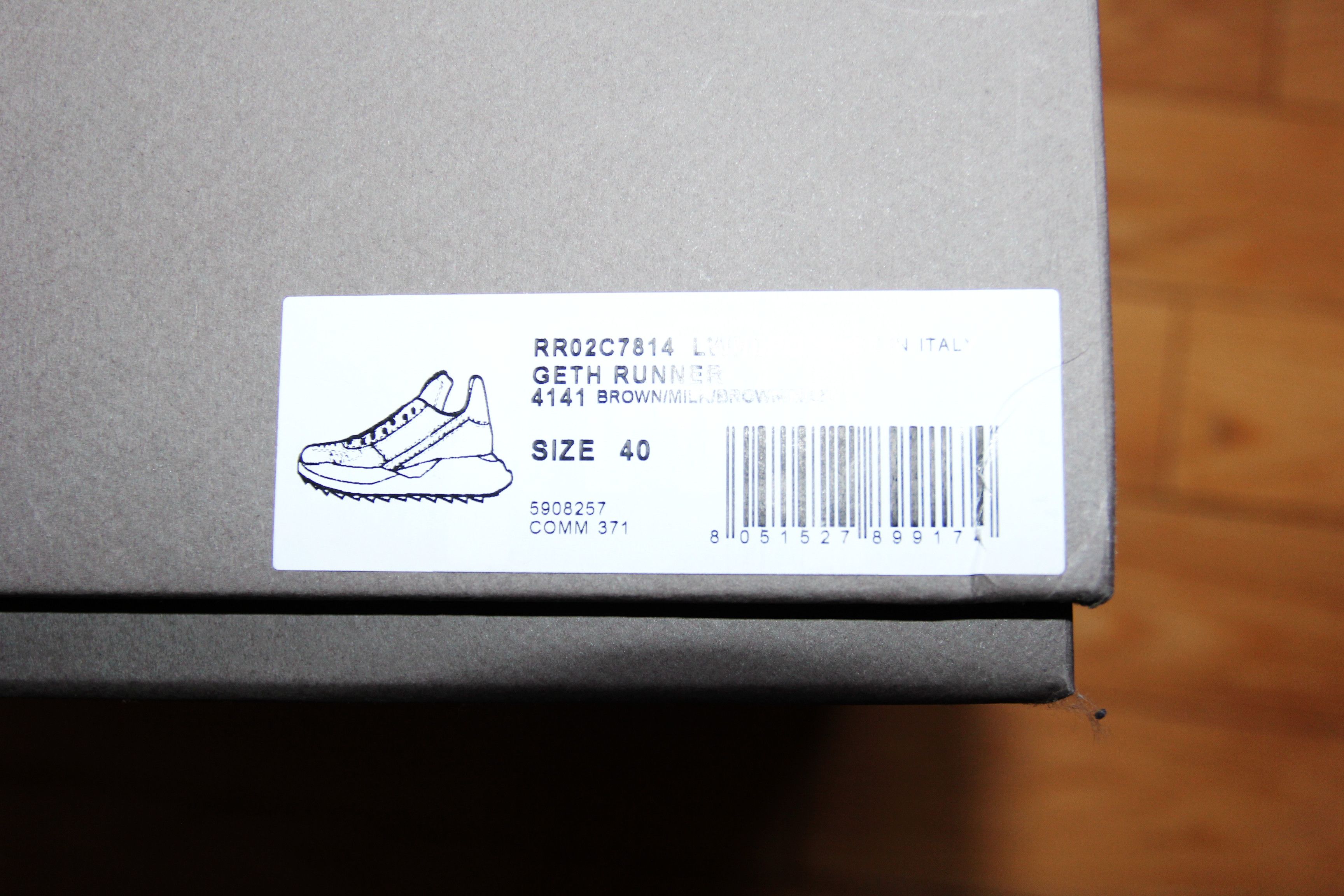 Rick Owens BNWT AW23 RICK OWENS "LUXOR" GETH RUNNER SNEAKERS 40 Size US 7 / EU 40 - 7 Thumbnail