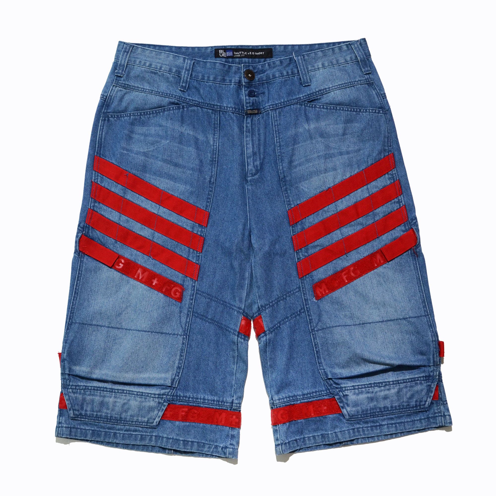 Marithe + Francois Girbaud M+FG Long Denim Shorts W40 Y2K Hip Hop 2006 Rare Craft Size US 40 / EU 56 - 1 Thumbnail