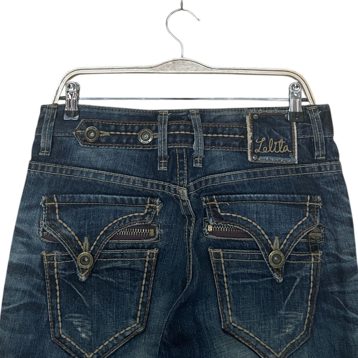 If Six Was Nine × Japanese Brand × Vintage Vintage Japanese Brand Lolita Flared Jeans 2000s Size US 30 / EU 46 - 8 Thumbnail