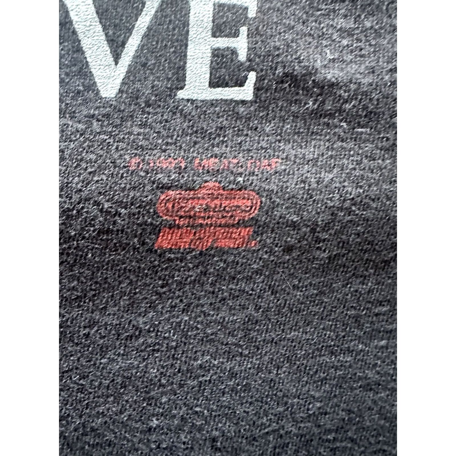 Hanes VINTAGE 90s Meatloaf Shirt Mens L Black 1993 Metal Do Anything For Love USA Hanes Crew Neck Short Sleeve Graphic Print Logo Band Tee Regular Weight Size US L / EU 52-54 / 3 - 4 Thumbnail