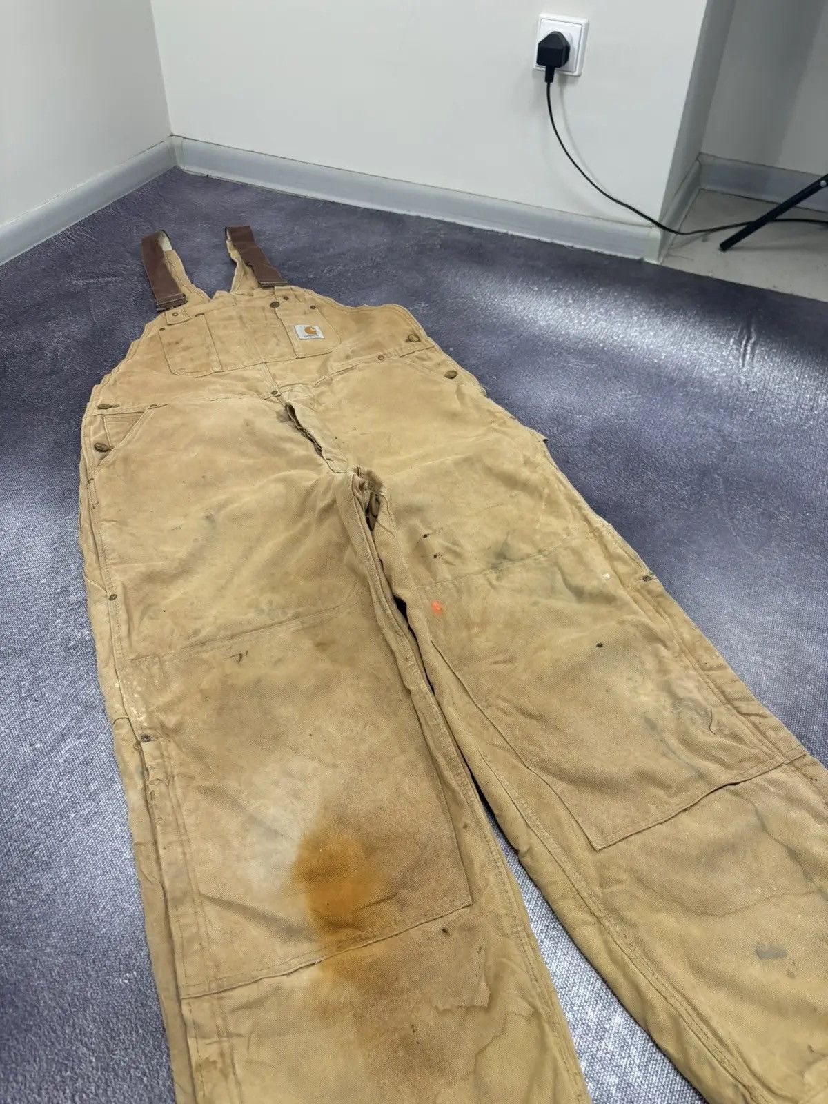 Carhartt × Vintage Vintage Carhartt Double Knee USA Workwear Dad Hype Overall Size US 40 / EU 56 - 6 Thumbnail