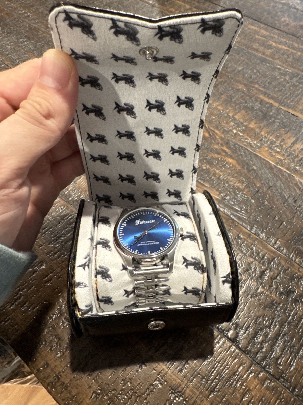 Other Fishingforscale Blue Face Automatic Watch Size ONE SIZE - 3 Thumbnail