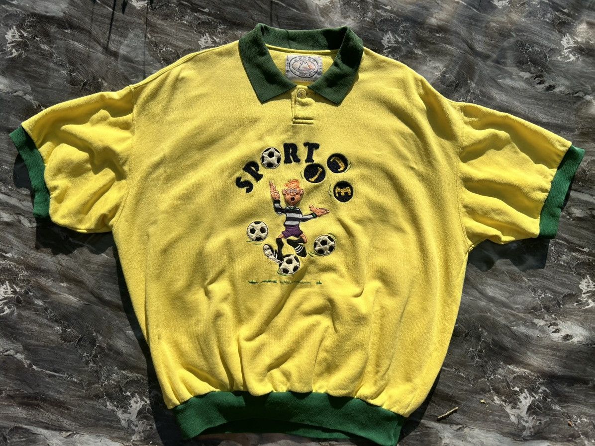 Iceberg Vintage Iceberg Sport Ice Polo — 90s Cartoon Graphic Shirt Size US XXL / EU 58 / 5 - 1 Thumbnail