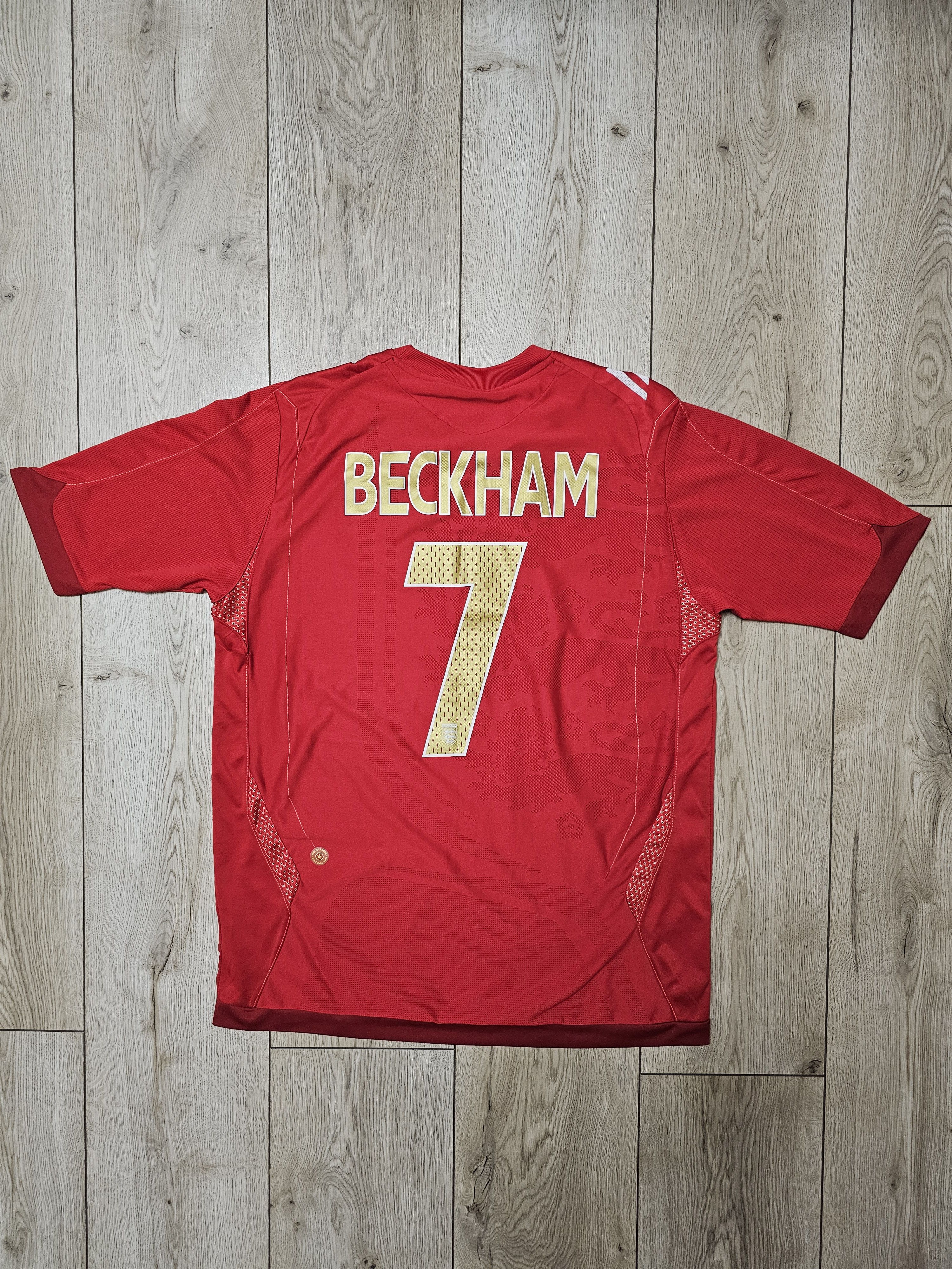 Vintage ENGLAND 2006 2008 AWAY BECKHAM FOOTBALL SHIRT SOCCER JERSEY Size US M / EU 48-50 / 2 - 1 Thumbnail