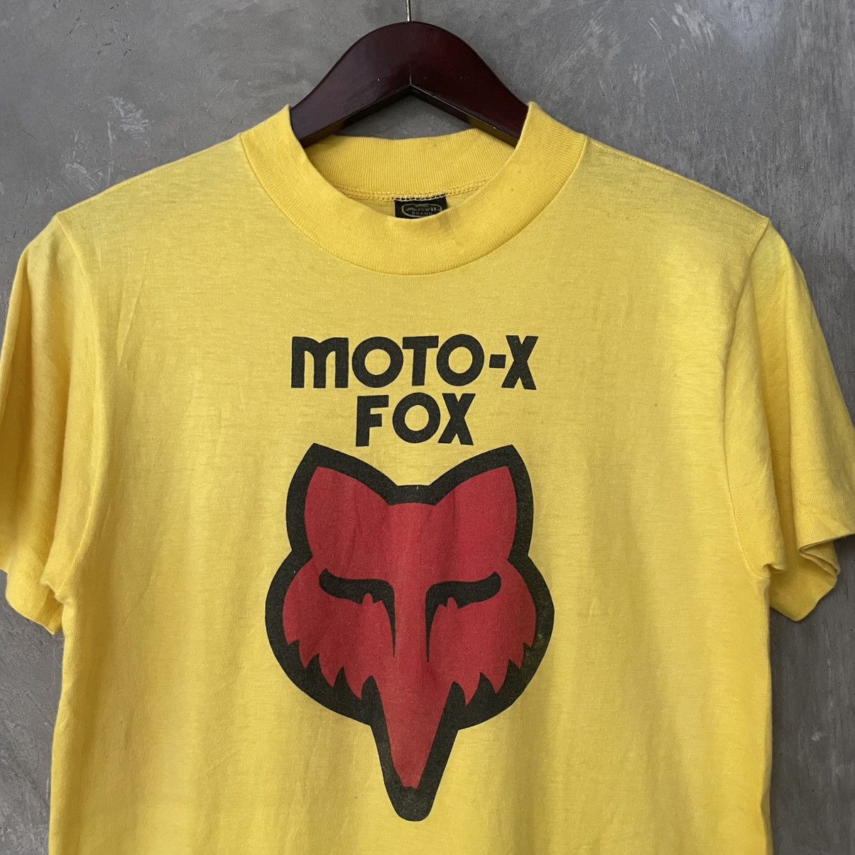 Fox Racing × Vintage Vintage 70's MOTO-X FOX Factory Inc T-Shirt Racing Motocross Size US S / EU 44-46 / 1 - 4 Thumbnail